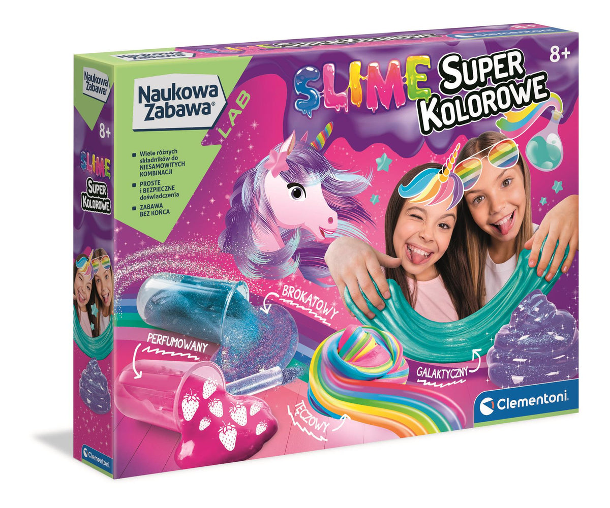 Science & Play Super Colorful Slime Laboratory Polish Language Clementoni 50636