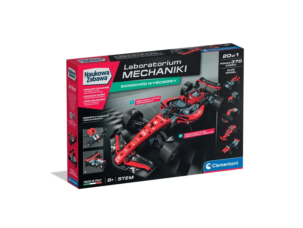 Science & Play – Mechanics Laboratory Racing Car Polish Version Clementoni 50403
