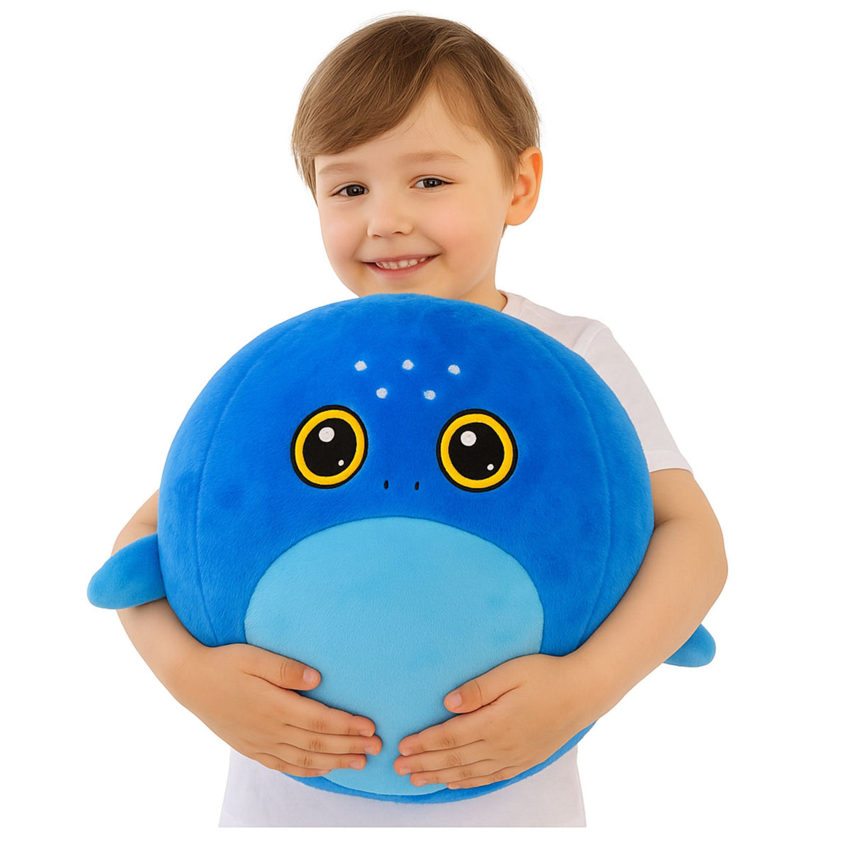 Growing Plush Blue Shark Jumping Ball Pump 50 Cm