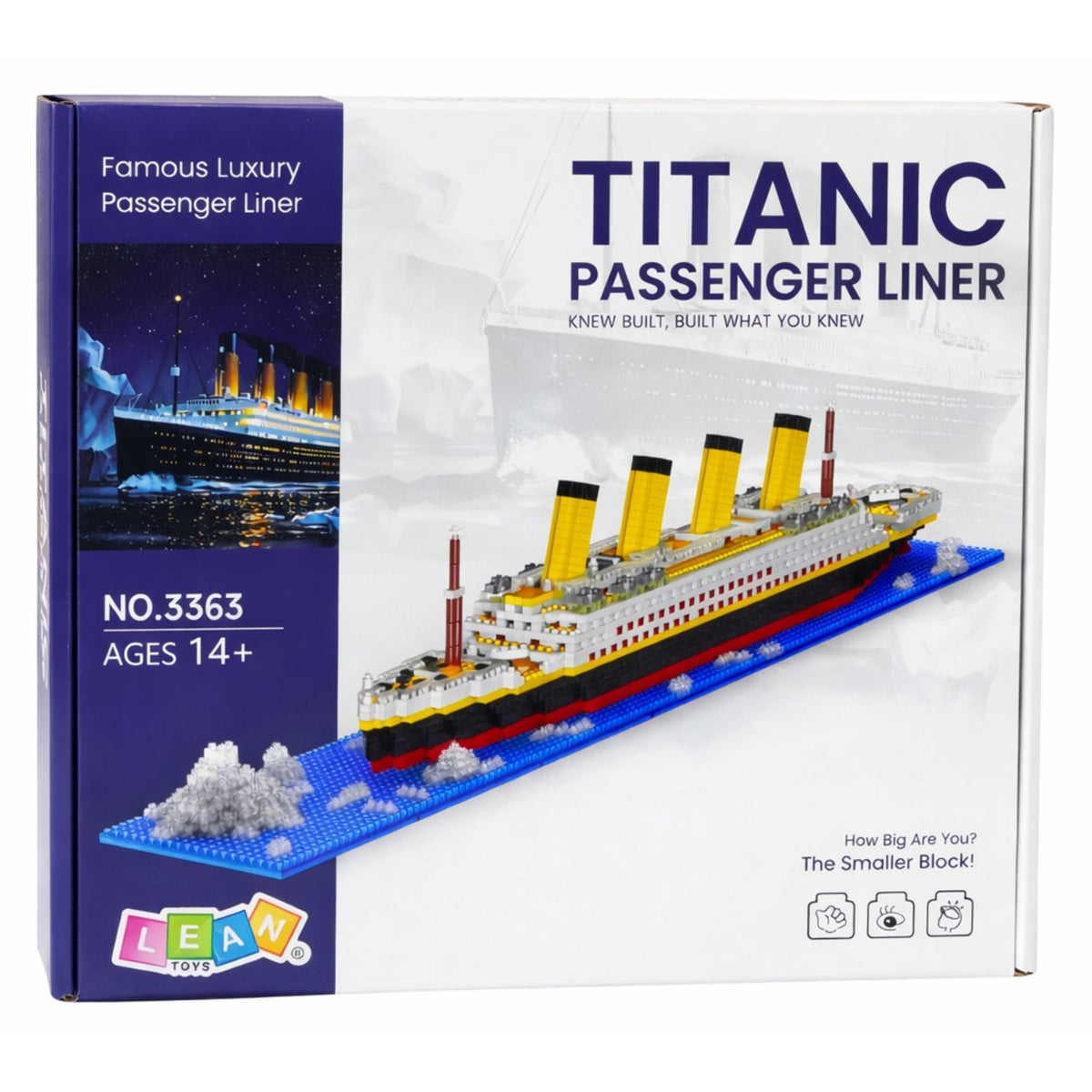 Blocs de construction de navire Titanic, modèle de navire 3d, 1878 pièces.