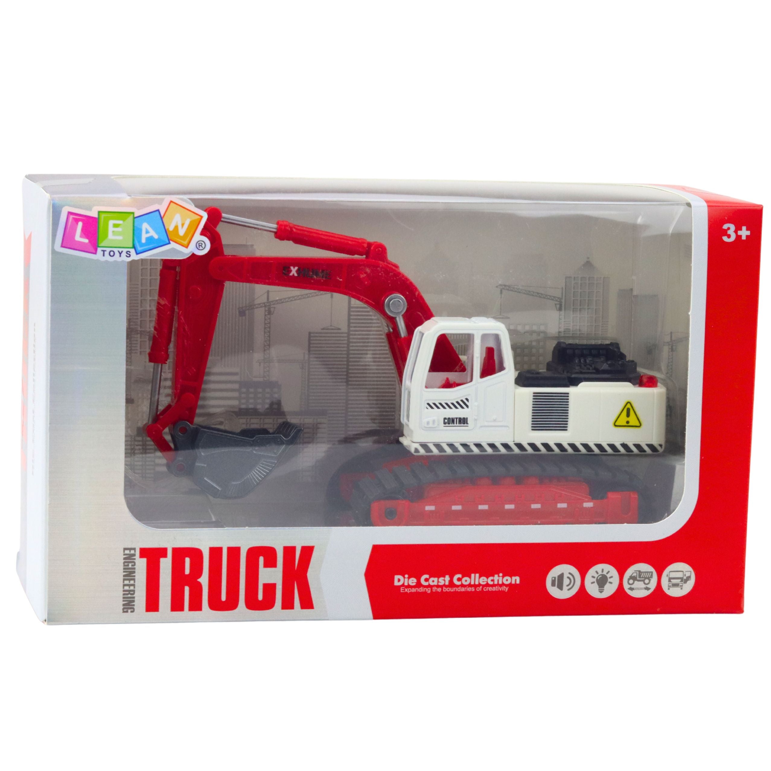 Metal Crawler Excavator With Movable Swivel Bucket Cabin Lights Sounds
