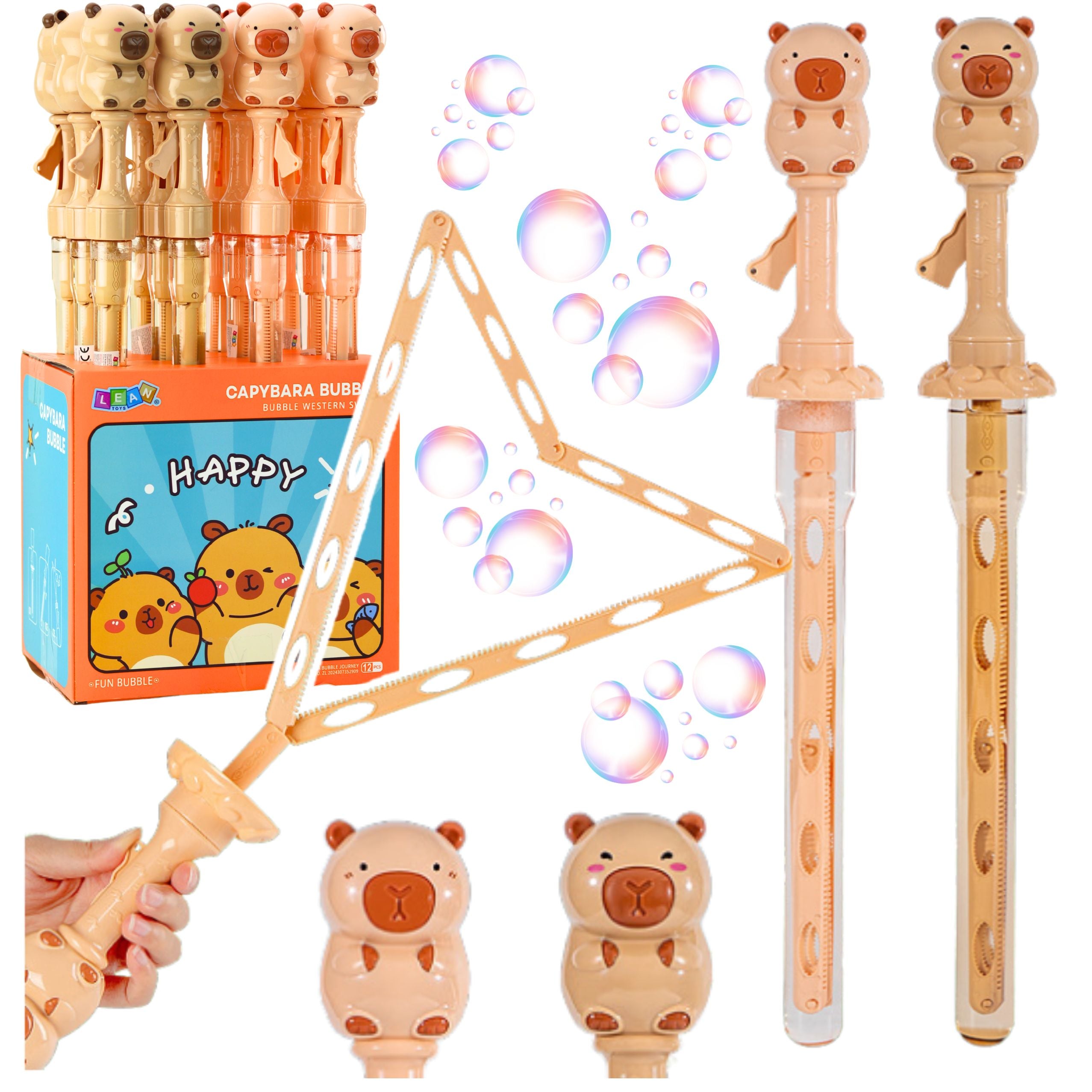 Zeepbellen Grote Uitschuifbare Wand Capibara 49,5 Cm 100 Ml