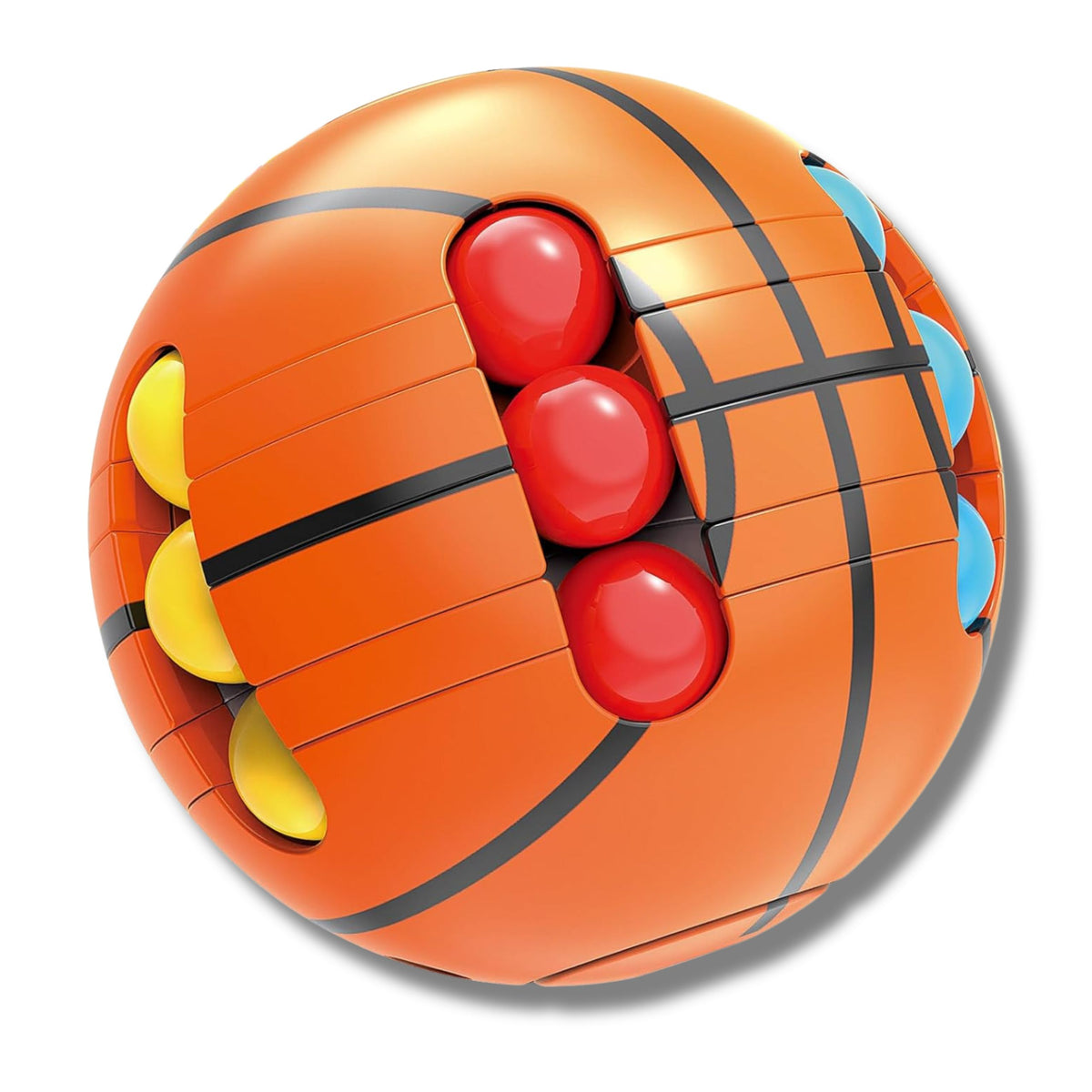 Ball Puzzle Arcade Logic Senzorial Pentru Copii Portocaliu