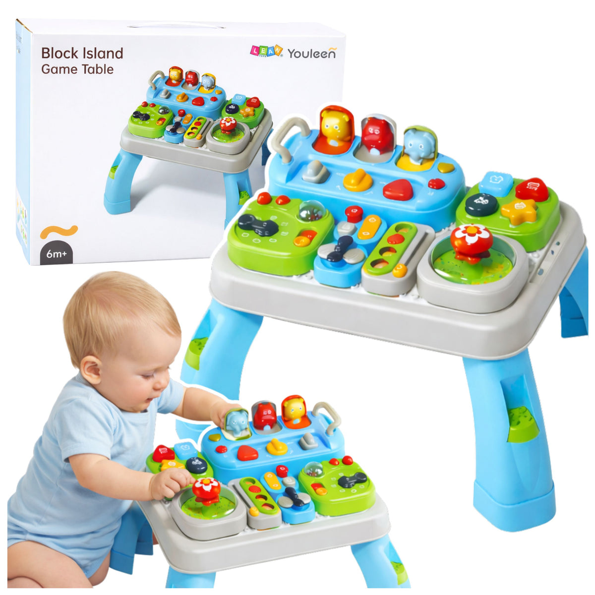 Tavolo didattico interattivo per moduli sonori per bambini