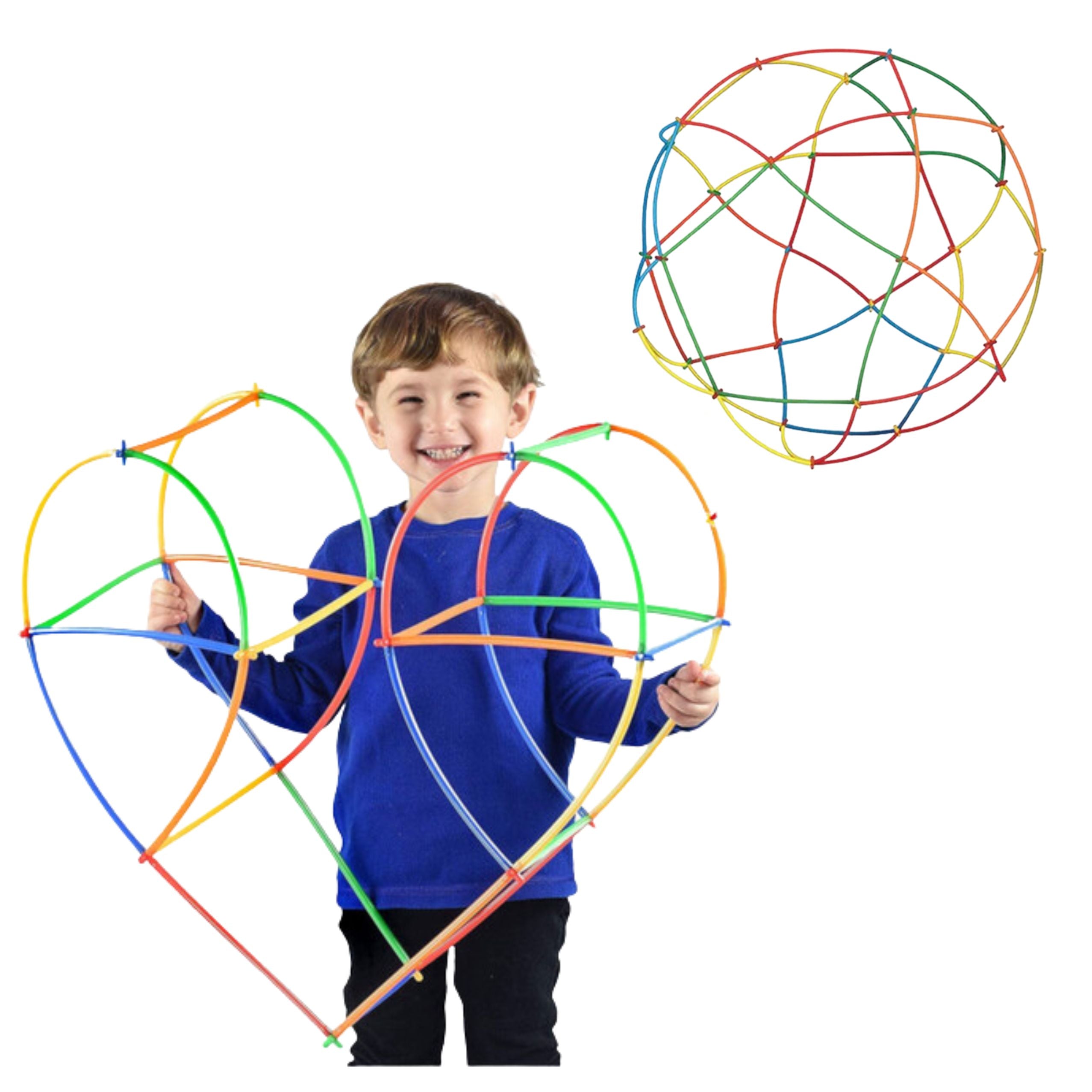Straws 3d 4d Construction Blocks In A Box Colorful 1000 Pcs.