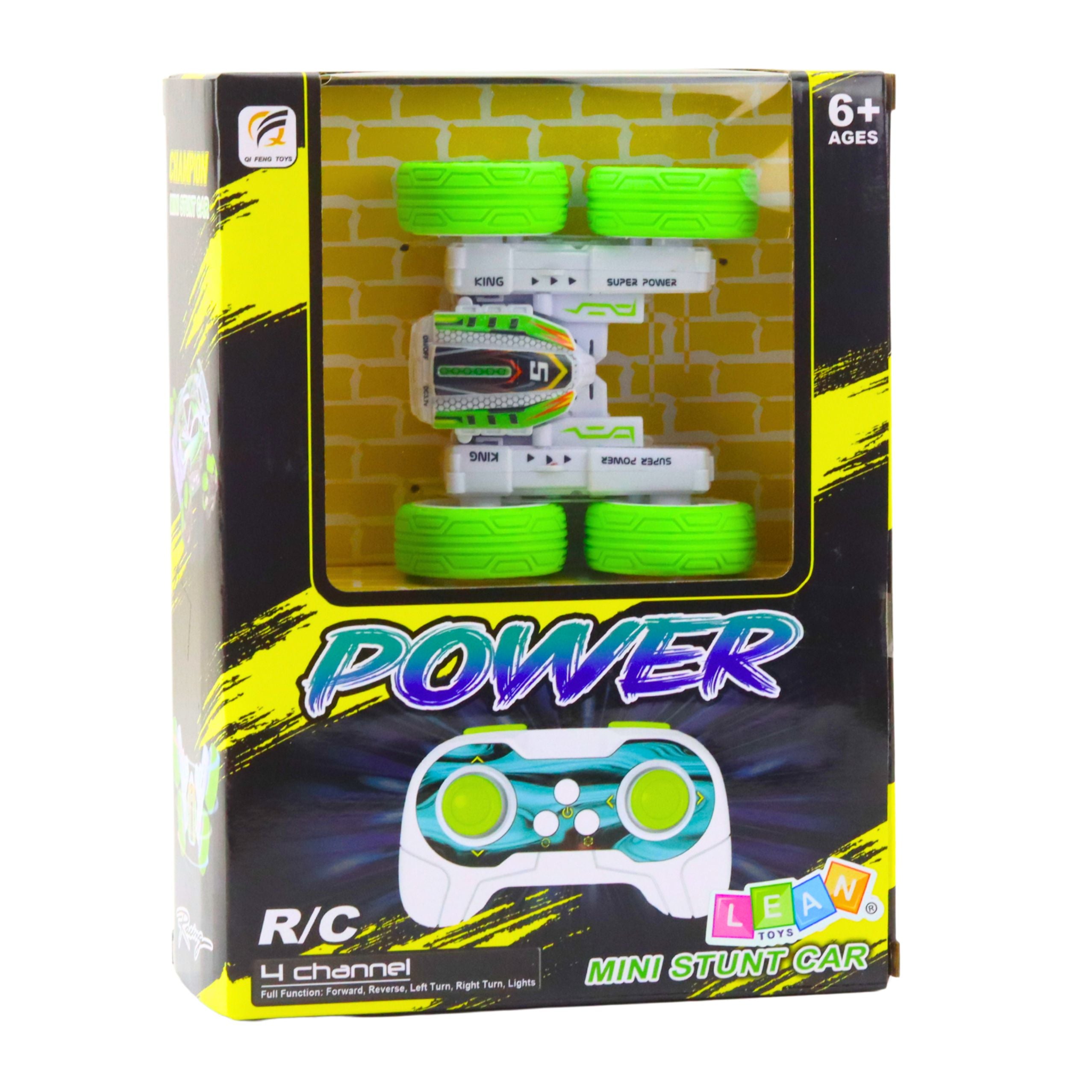Remote Controlled Acrobatic Off-road Car 360° Green 1:32