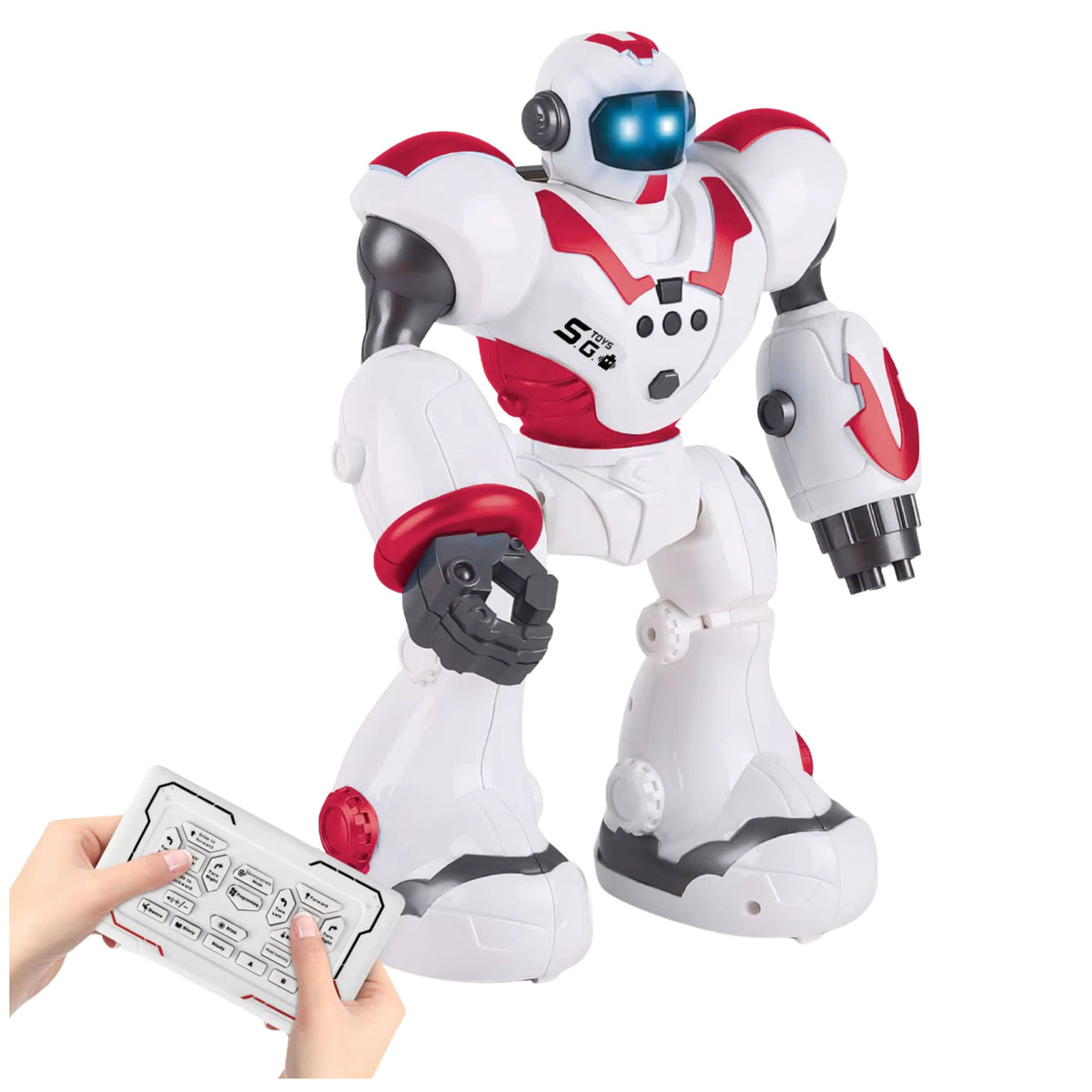 Interaktivní dálkově ovládaný RC robot 16 funkcí Světla Zní růžově