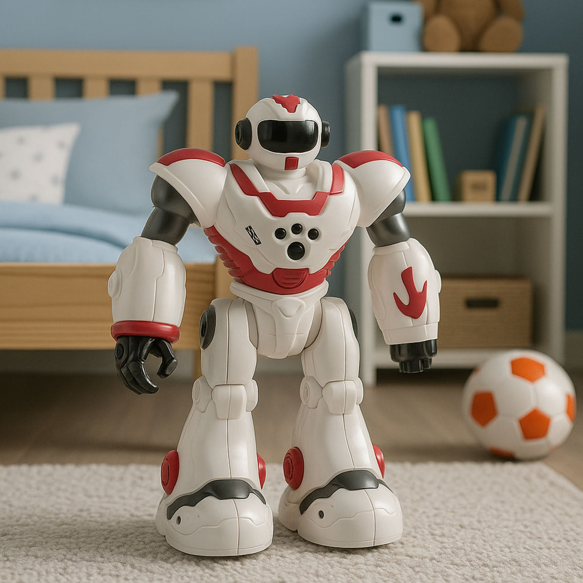 Interaktivní dálkově ovládaný RC robot 16 funkcí Světla Zní růžově