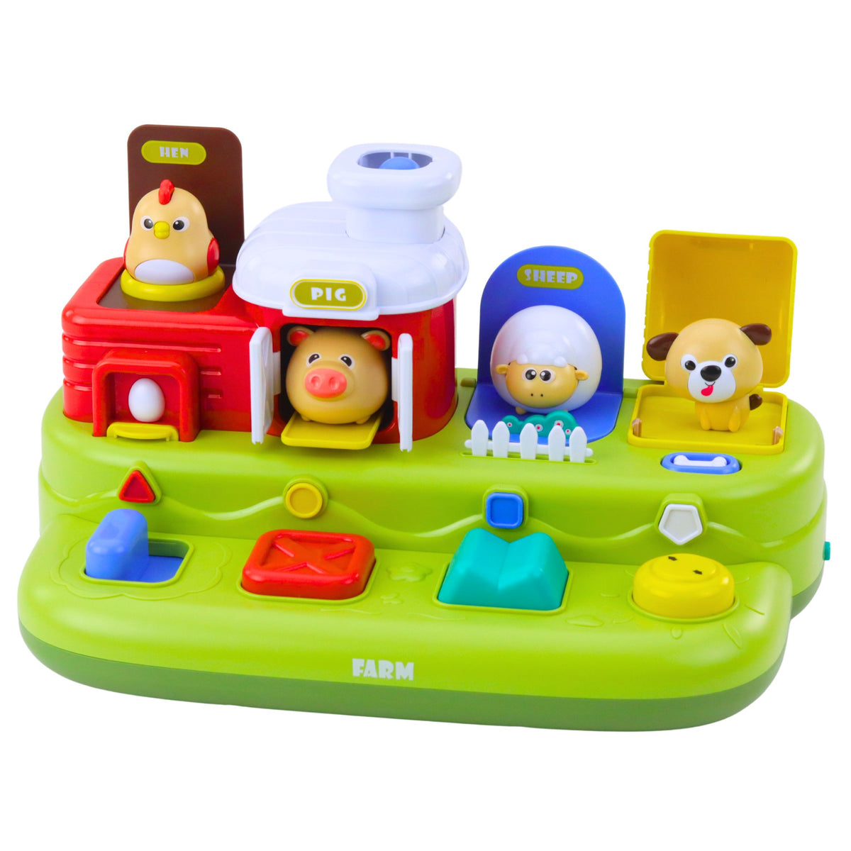 Brinquedo educativo interativo para crianças - Fazenda de animais pop-up