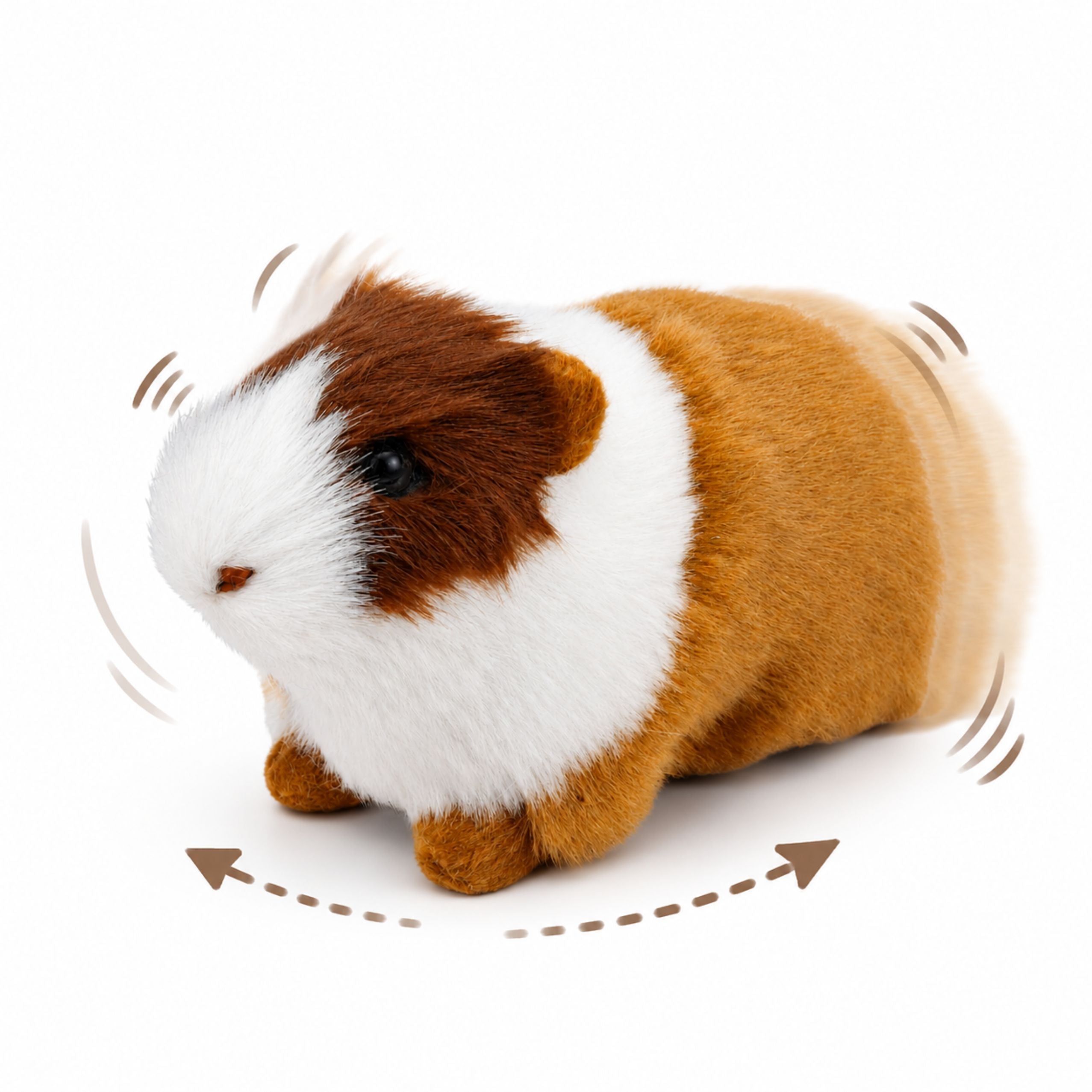 Guinea Pig Realistic Soft Fur Animal Brown 12 Cm
