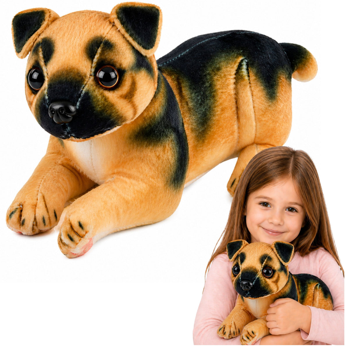 Plyschhund Schäfer Gosedjur Plyschleksakshund 25 Cm