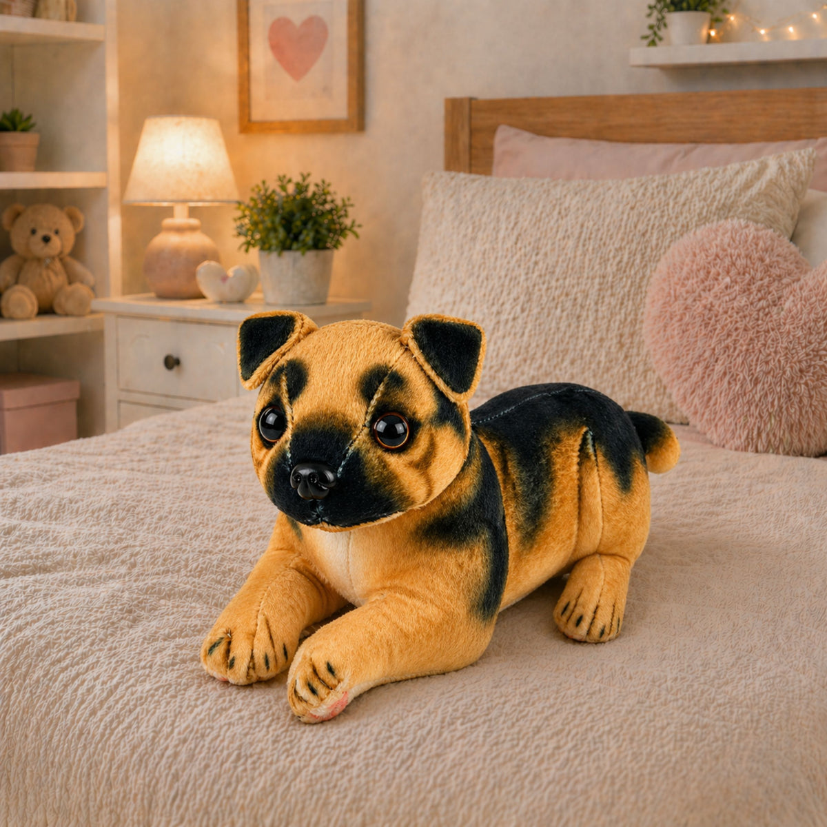 Plyschhund Schäfer Gosedjur Plyschleksakshund 25 Cm