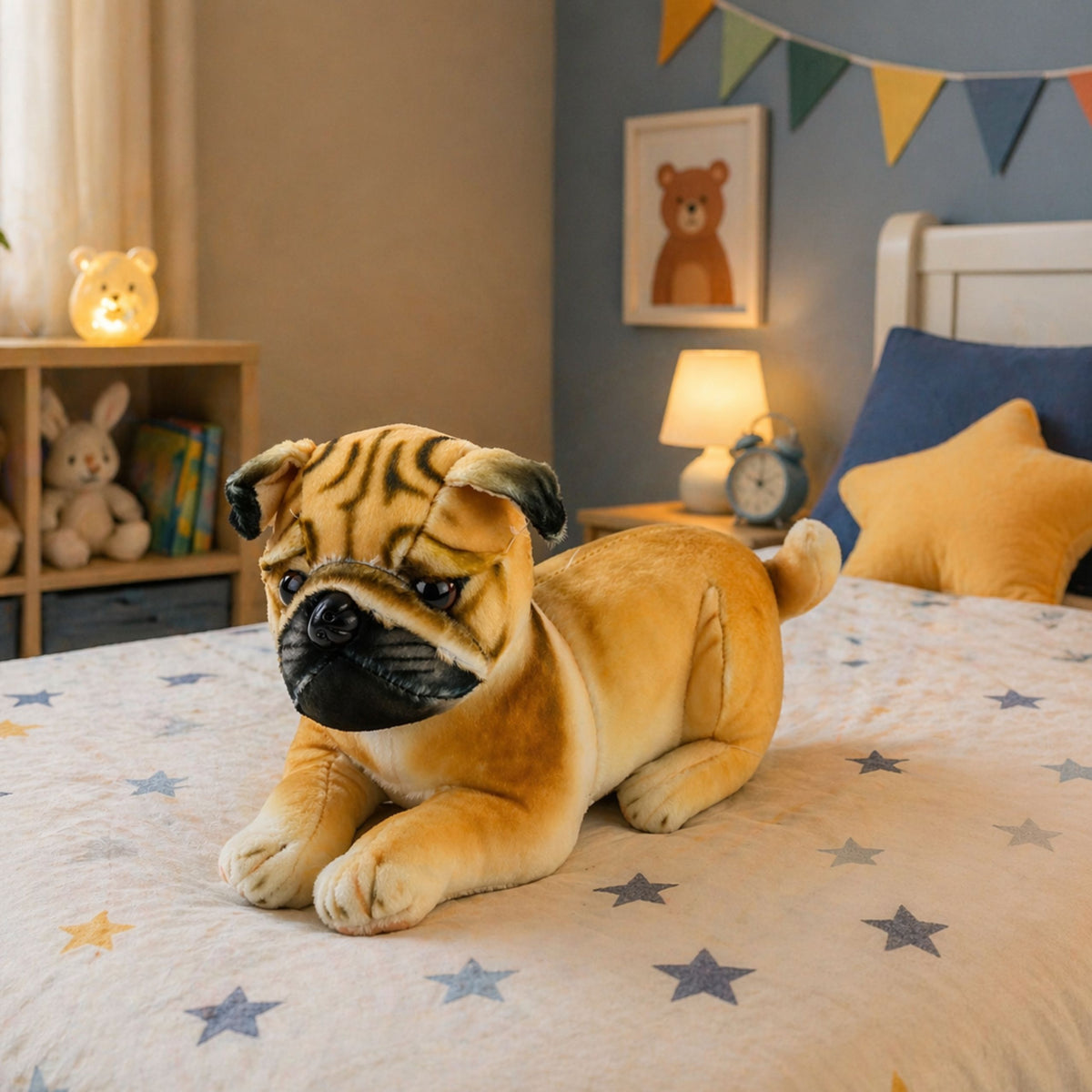 Plush Pug Dog Cuddly Toy Plush Toy Soft Dog 25 Cm
