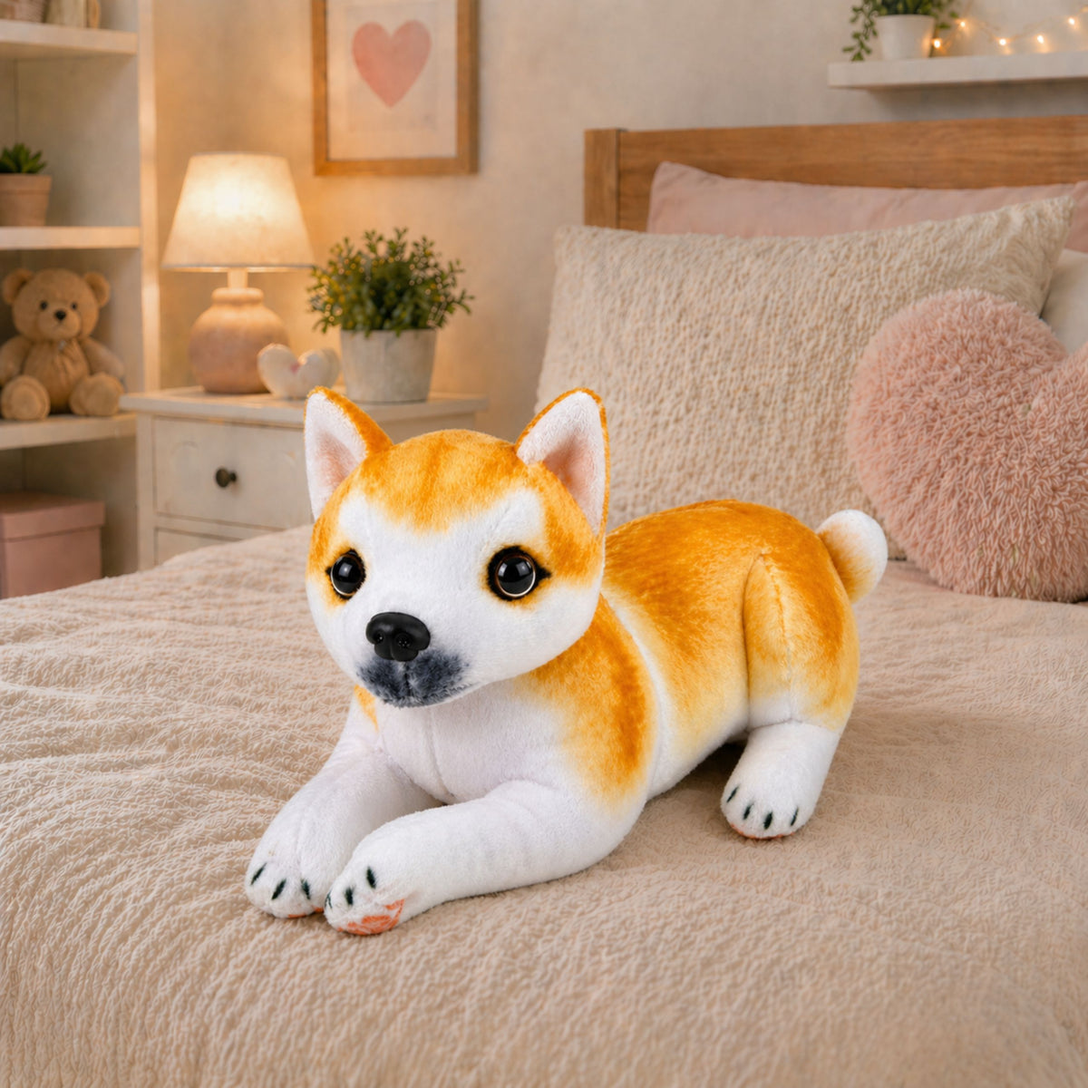 Plush Shiba Inu Dog Cuddly Toy Plush Toy Soft Dog 25 Cm