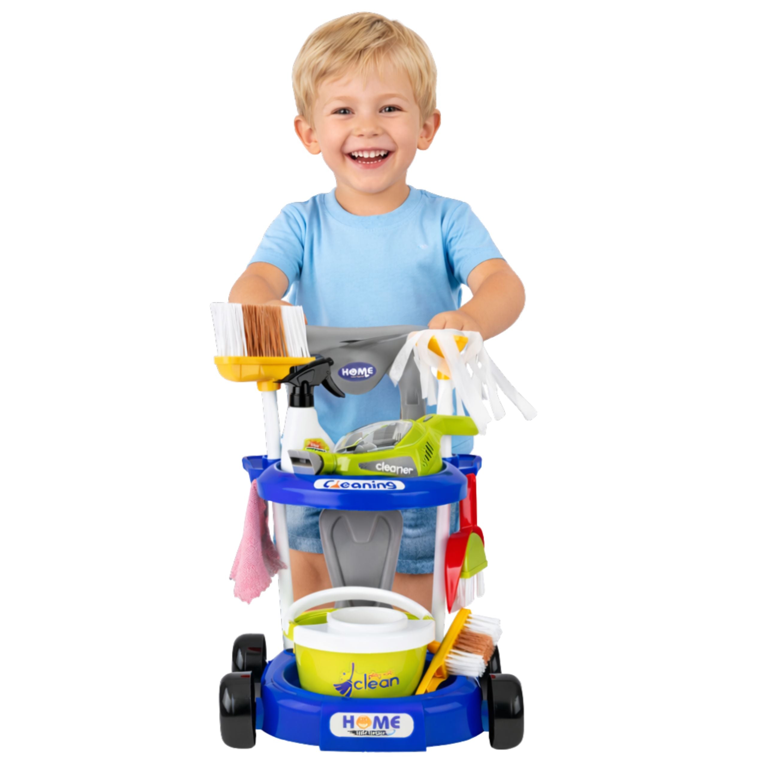 Children's Cleaning Set Stroller Interactive Vacuum Cleaner Accessories