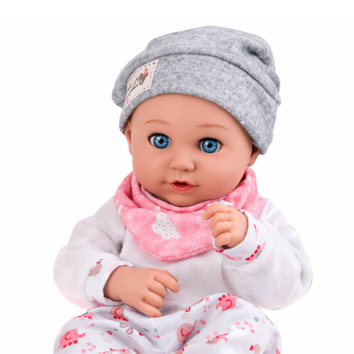 Baby Doll With Feeding Accessories Bib Hat 28 Cm