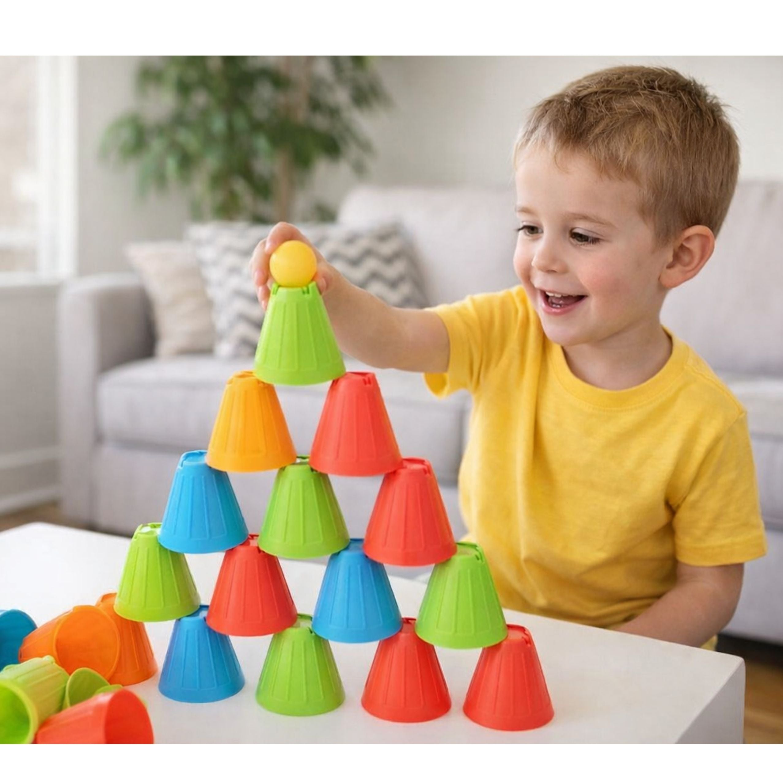 Educational Skill Game Fast Cups 3in1 Balls Cups 38 Pcs.
