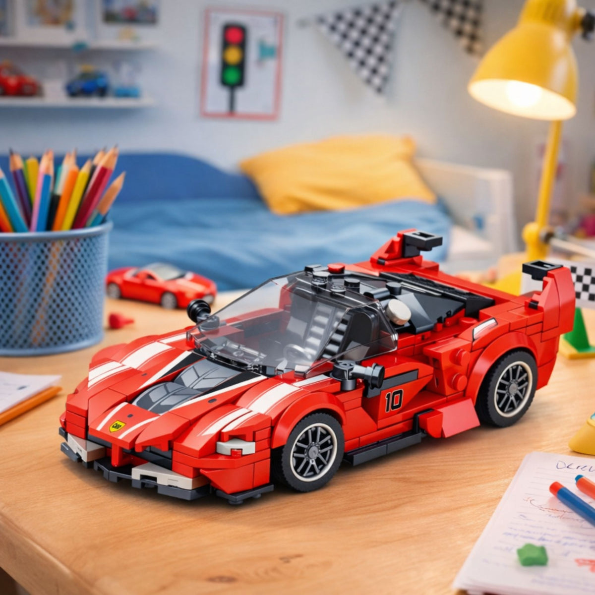 Building Blocks Fxx-k Race Car Red 360 Pcs.