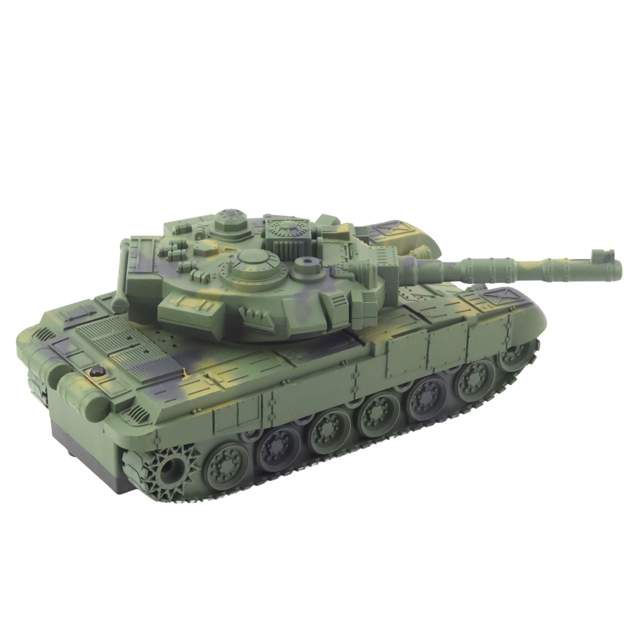 T90 Military Tank Remote Controlled Rc Lights Sounds Green 1:18