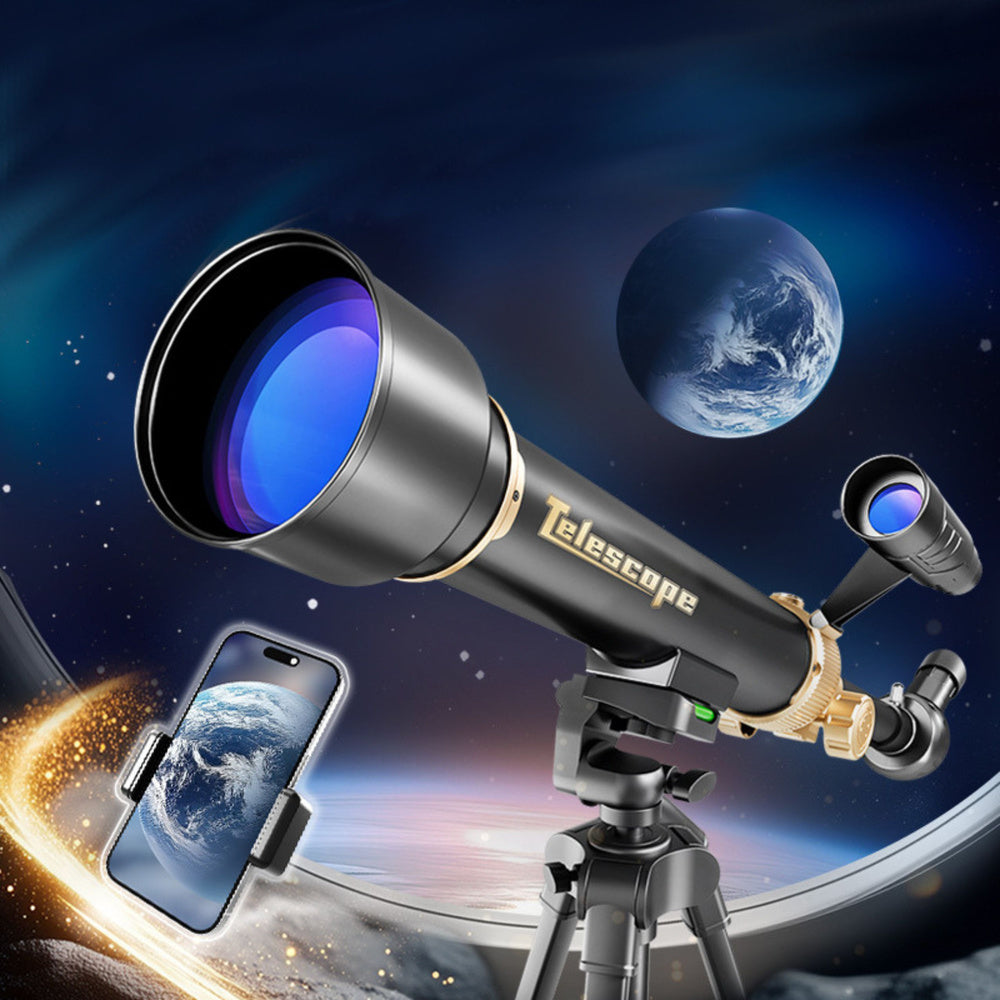 Educational Aluminum Astronomical Telescope With Tripod And Accessories 1.35 M