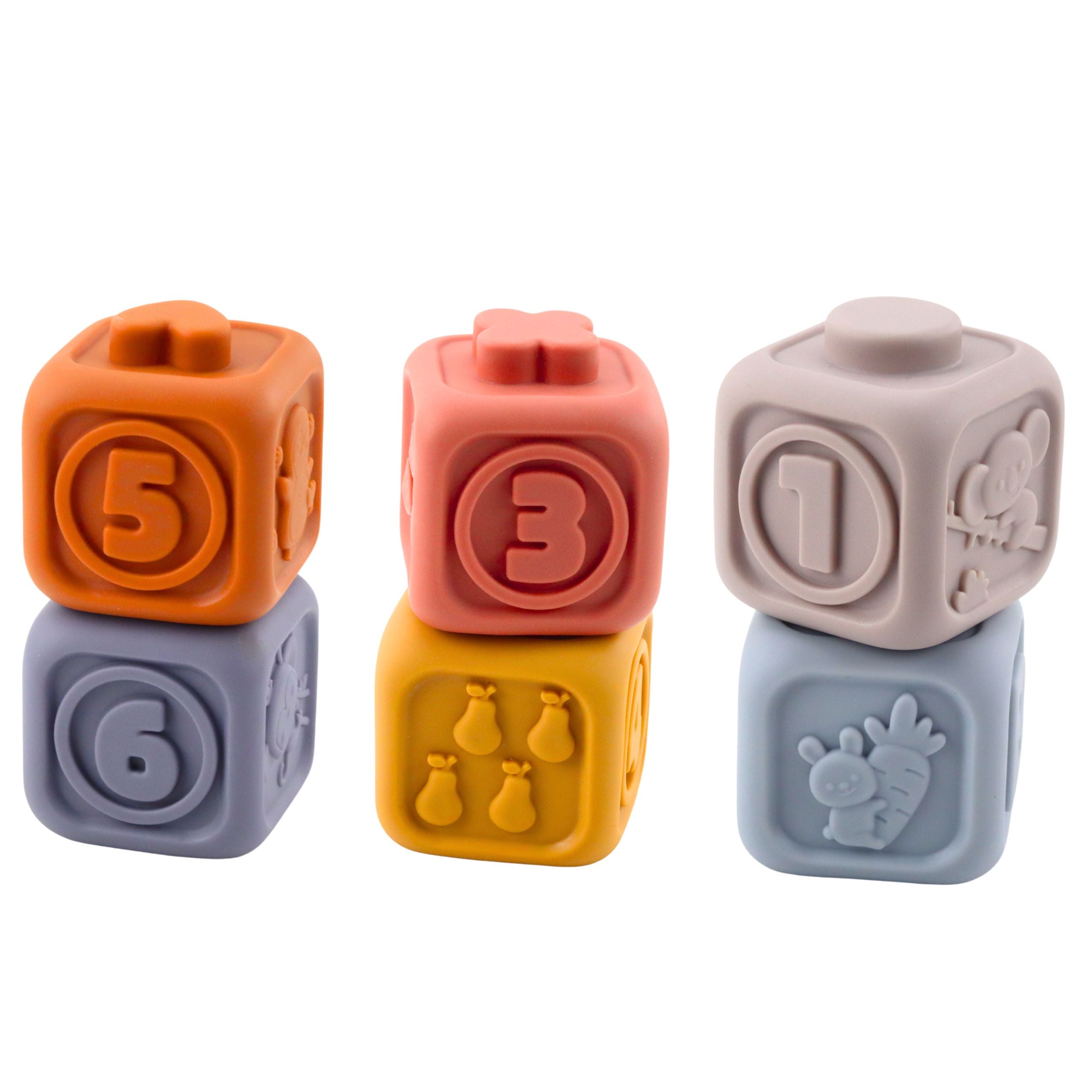 Sensory Educational Blocks Tower Of Soft Rubber Blocks Koala 13 Pcs.