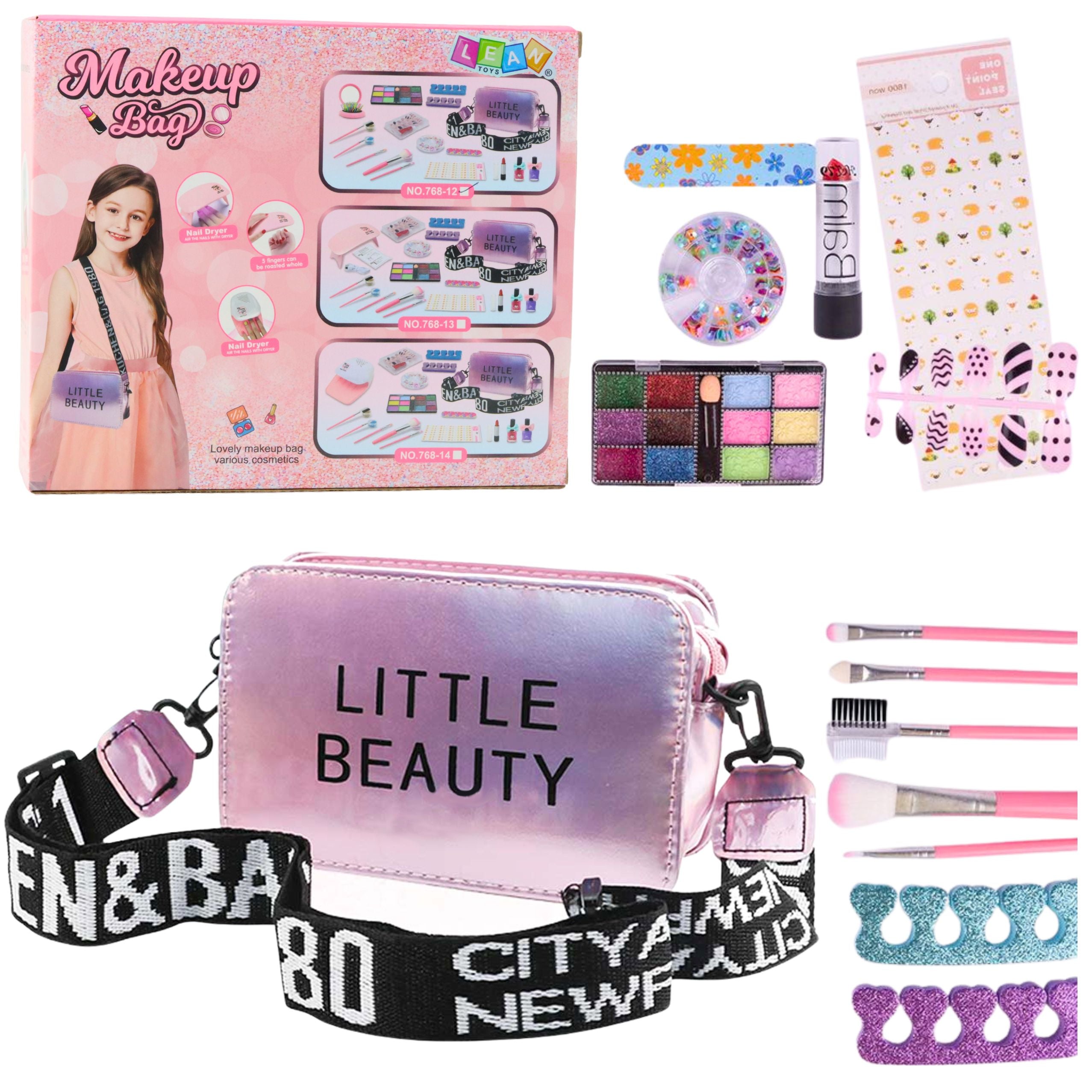 Beauty Set Cosmetic Bag Adjustable Accessories