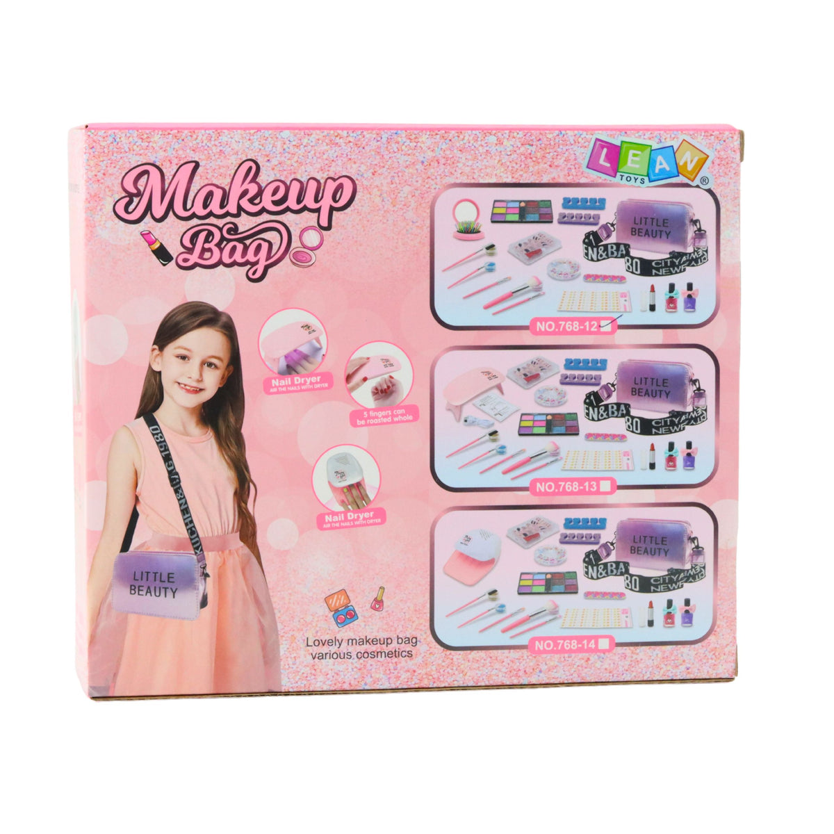 Conjunto de beleza para bolsa de cosméticos acessórios ajustáveis