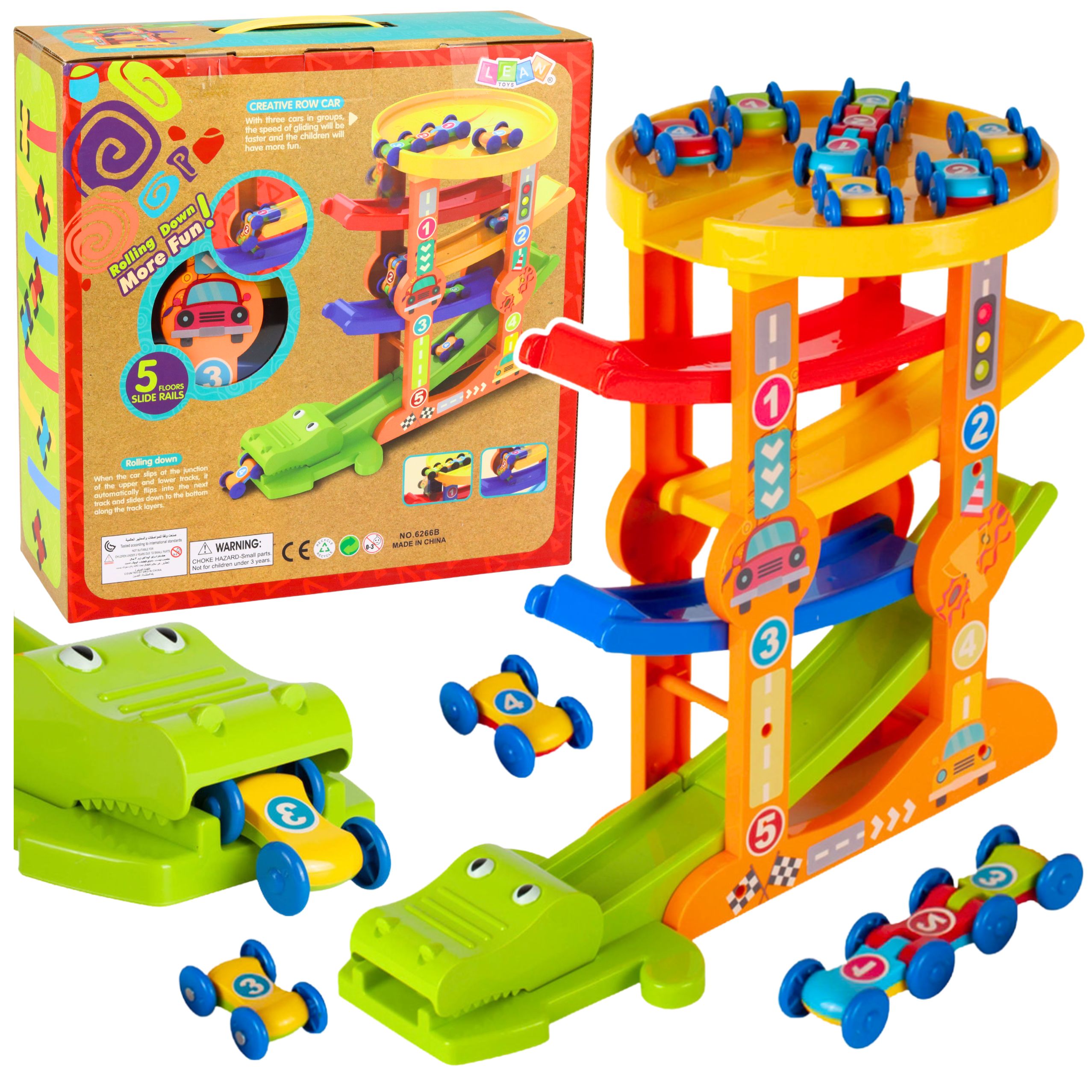 Crocodile Car Slide Balance Track 5 Levels