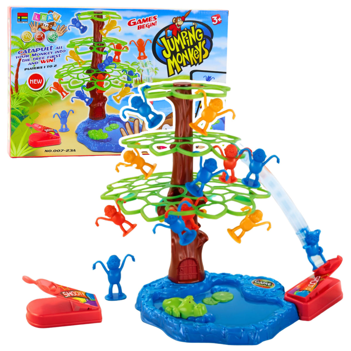 Jogo de arcade da família Jumping Monkeys Tree Lake