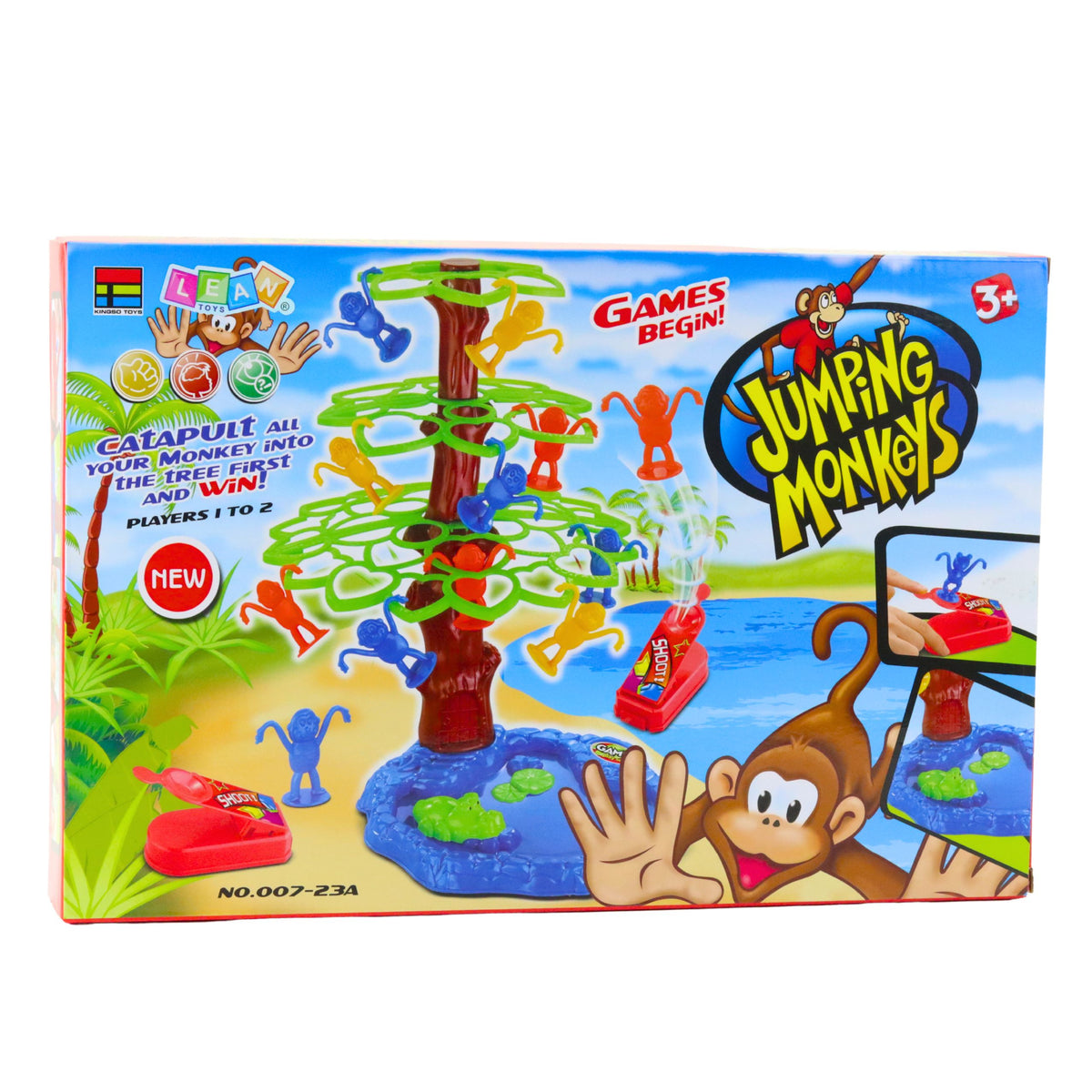 Jogo de arcade da família Jumping Monkeys Tree Lake