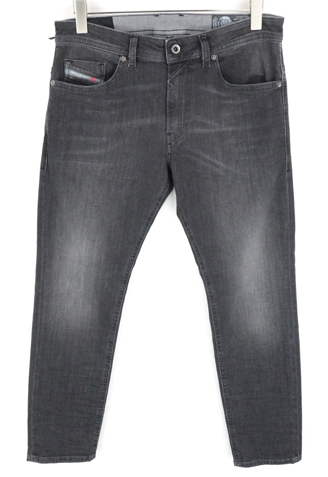 Diesel Thommer 0687j pánska tenká džínsovina Skinny Black s vymývaným strihom