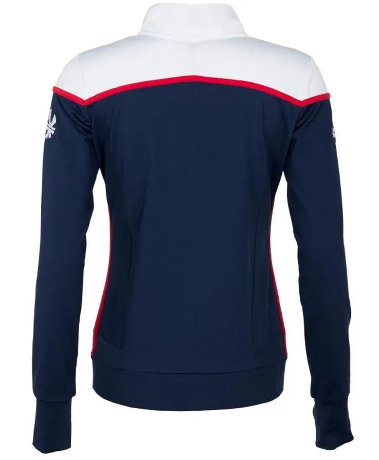 Veste femme reece varsity stretched fit bleu marine-blanc bleu xs