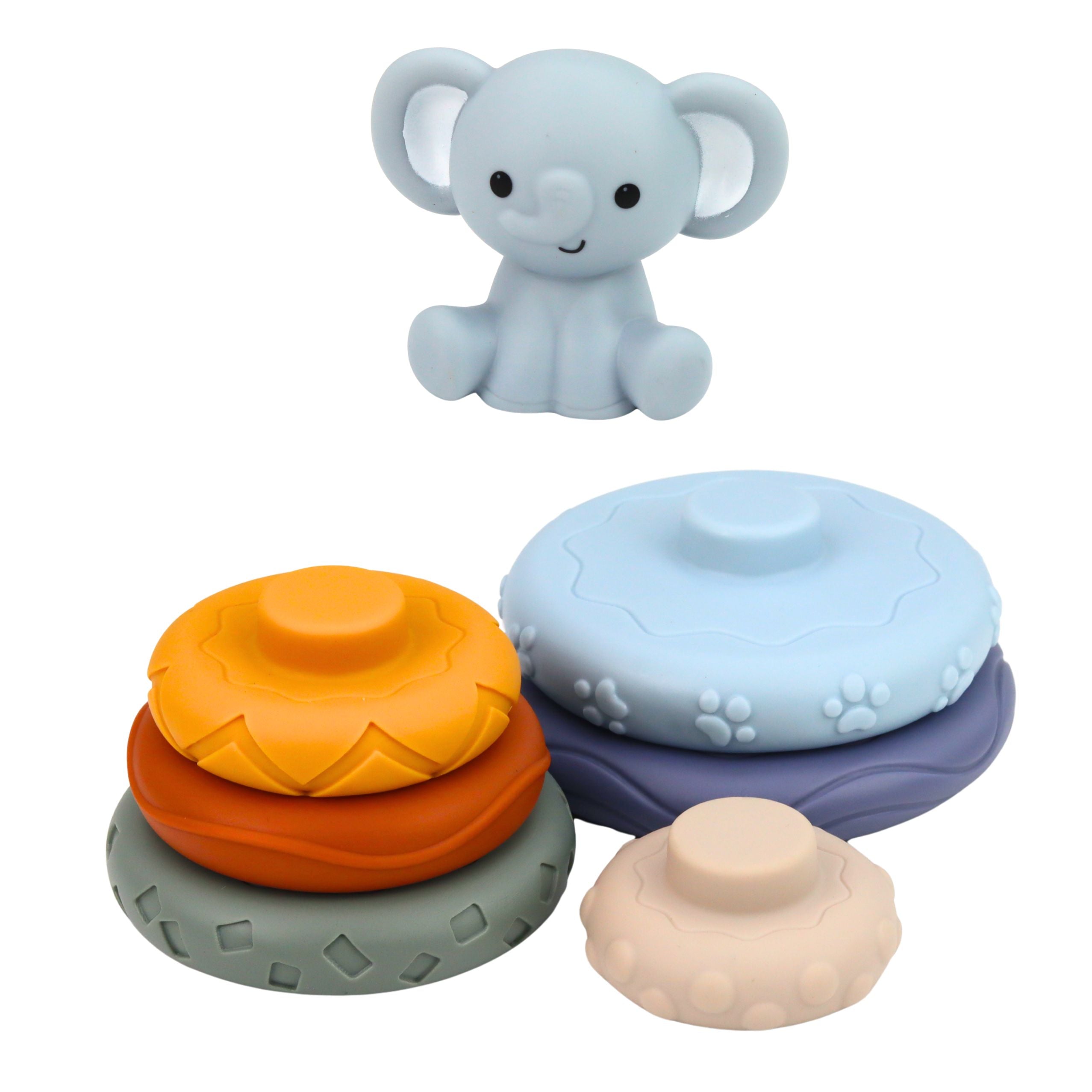 Set Of Sensory Rubber Blocks For Babies 3 In 1 Balls Tower
