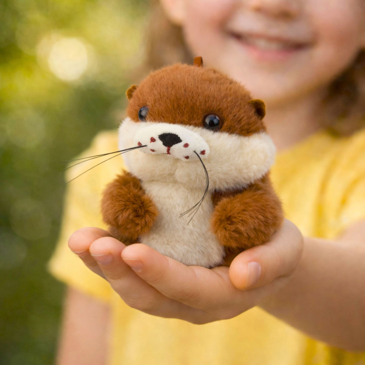 Plüschotter mit Wackelschwanz und Quietschgeräuschen Schlüsselanhänger 12,5 cm