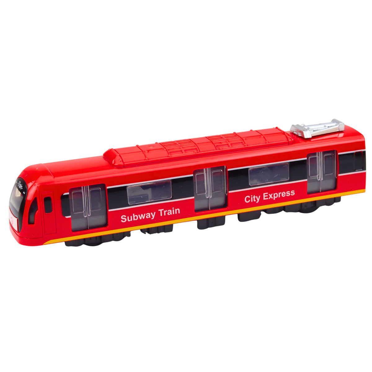 Metro Vlak City Express Otevírání dveří Světla zní červeně