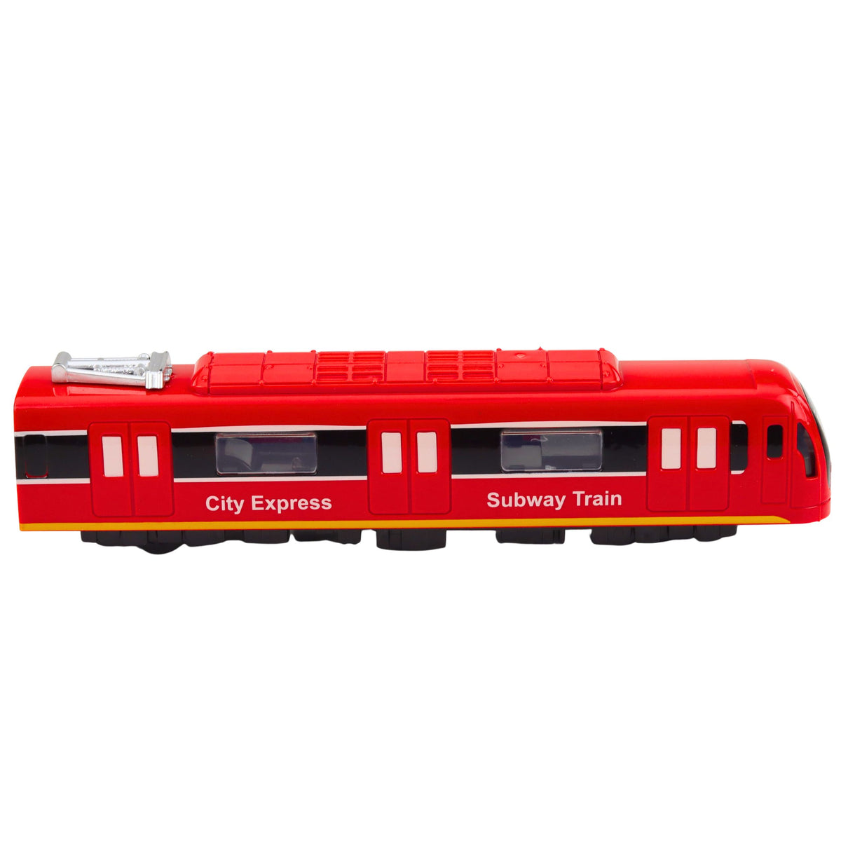 Metro Vlak City Express Otevírání dveří Světla zní červeně