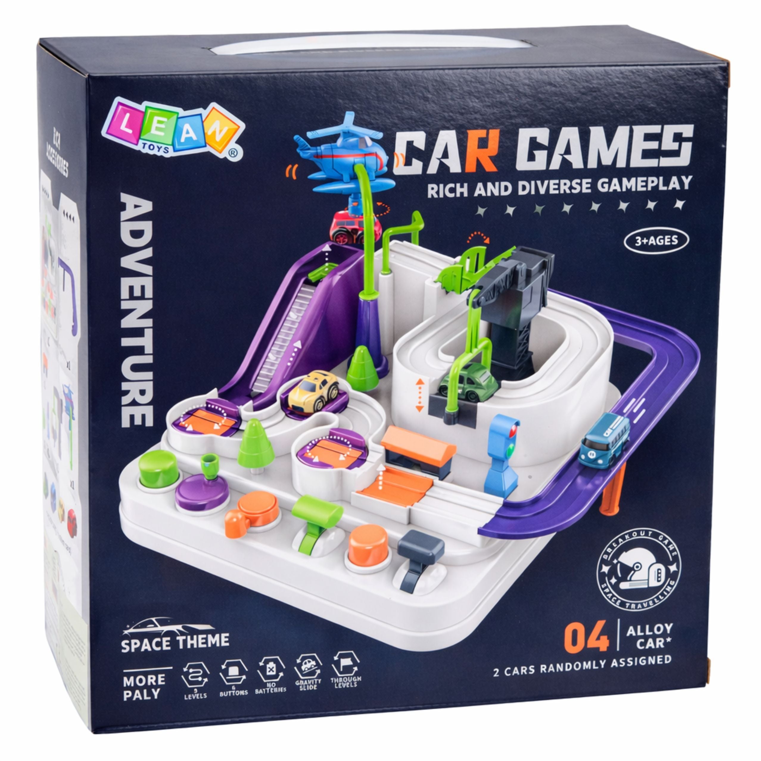 Car Obstacle Course Interactive Educational Parking Lot 4 Cars