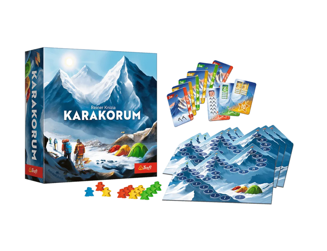 Board Game Karakorum Reiner Knizia: King Of The Mountains Trefl 02739