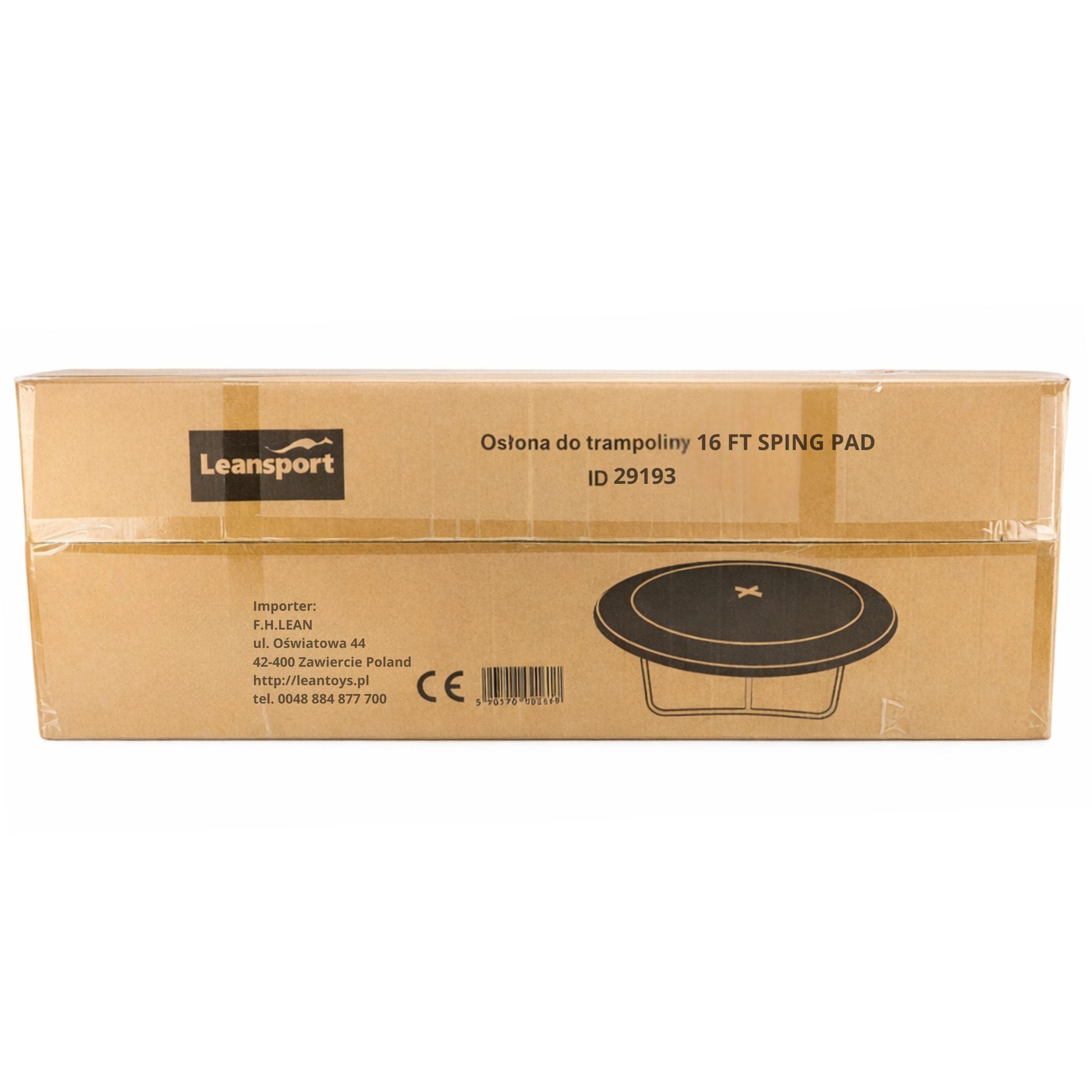Lean Spring Pad For Trampoline Blue 480-487 Cm 16 Ft