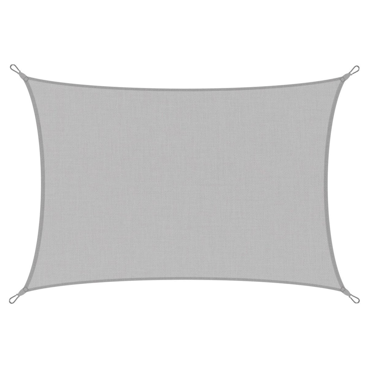 Rectangular Garden Sun Shade Sail Waterproof Gray 300x400 Cm