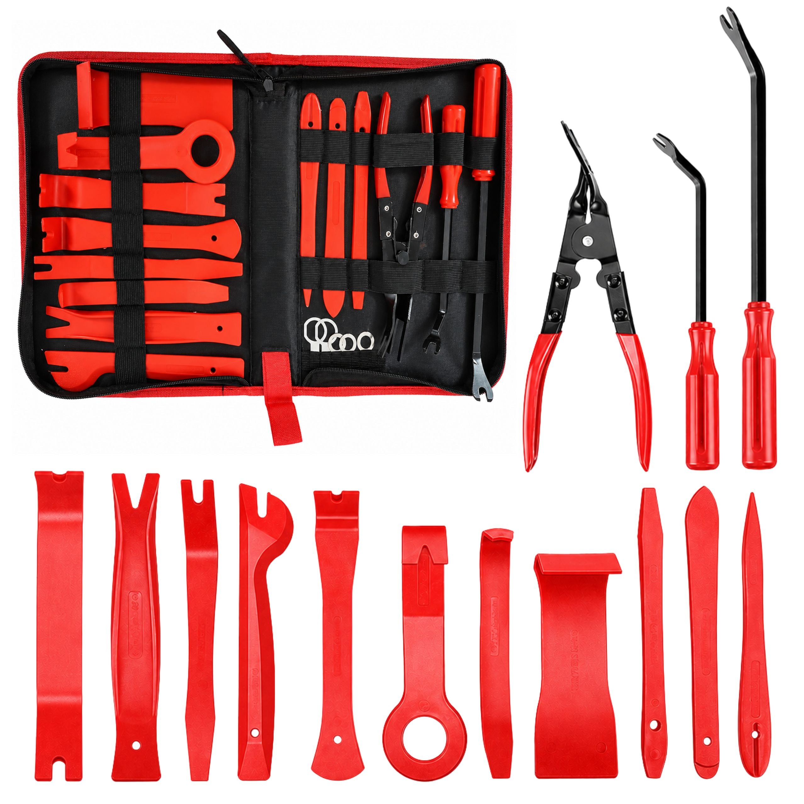 Upholstery Removal Tool Set Tools In Organizer 19 Pcs.