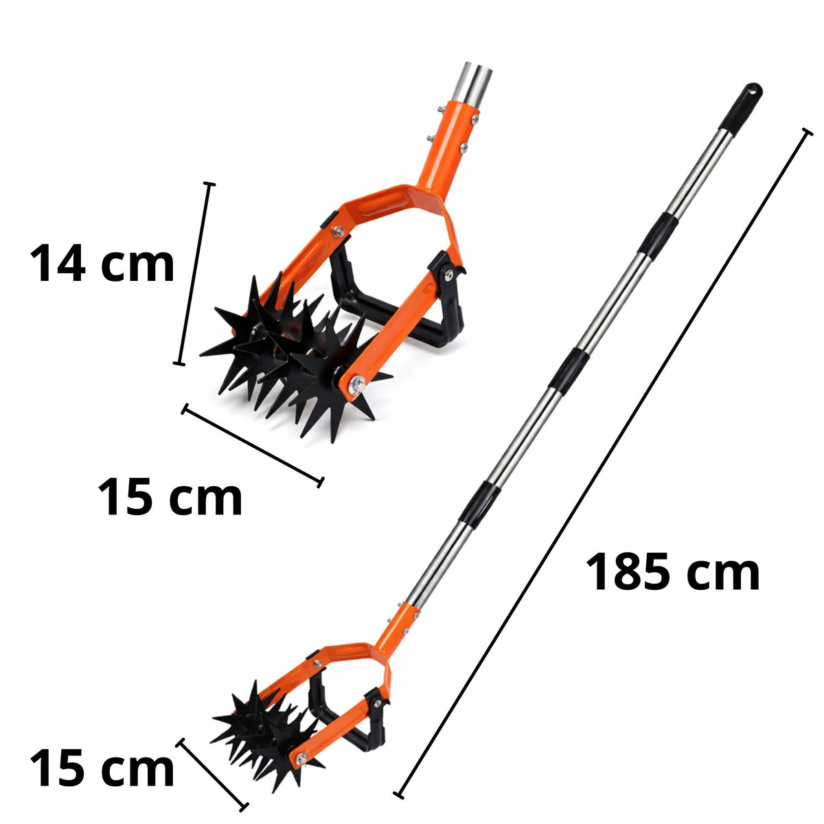 Rotary Garden Weeder For Weeding Loosening Soil Adjustable