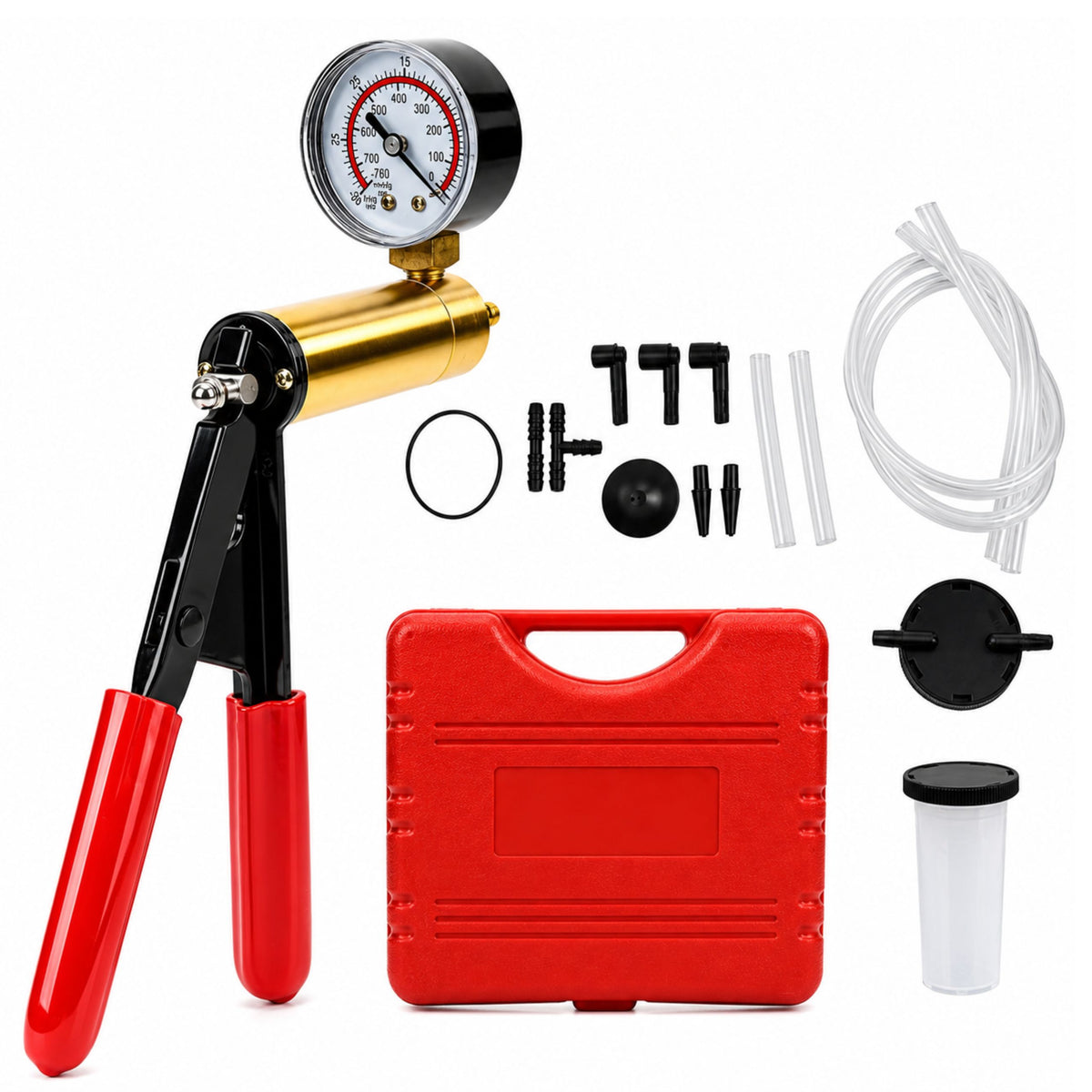 Brake Vacuum Pump With Gauge And Case 120ml