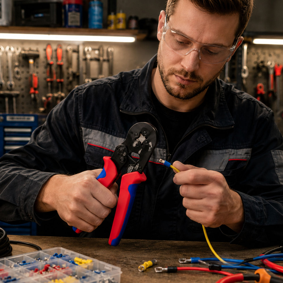 Crimping Tool Set For Cable Connectors And Ferrules 1800 Pcs.
