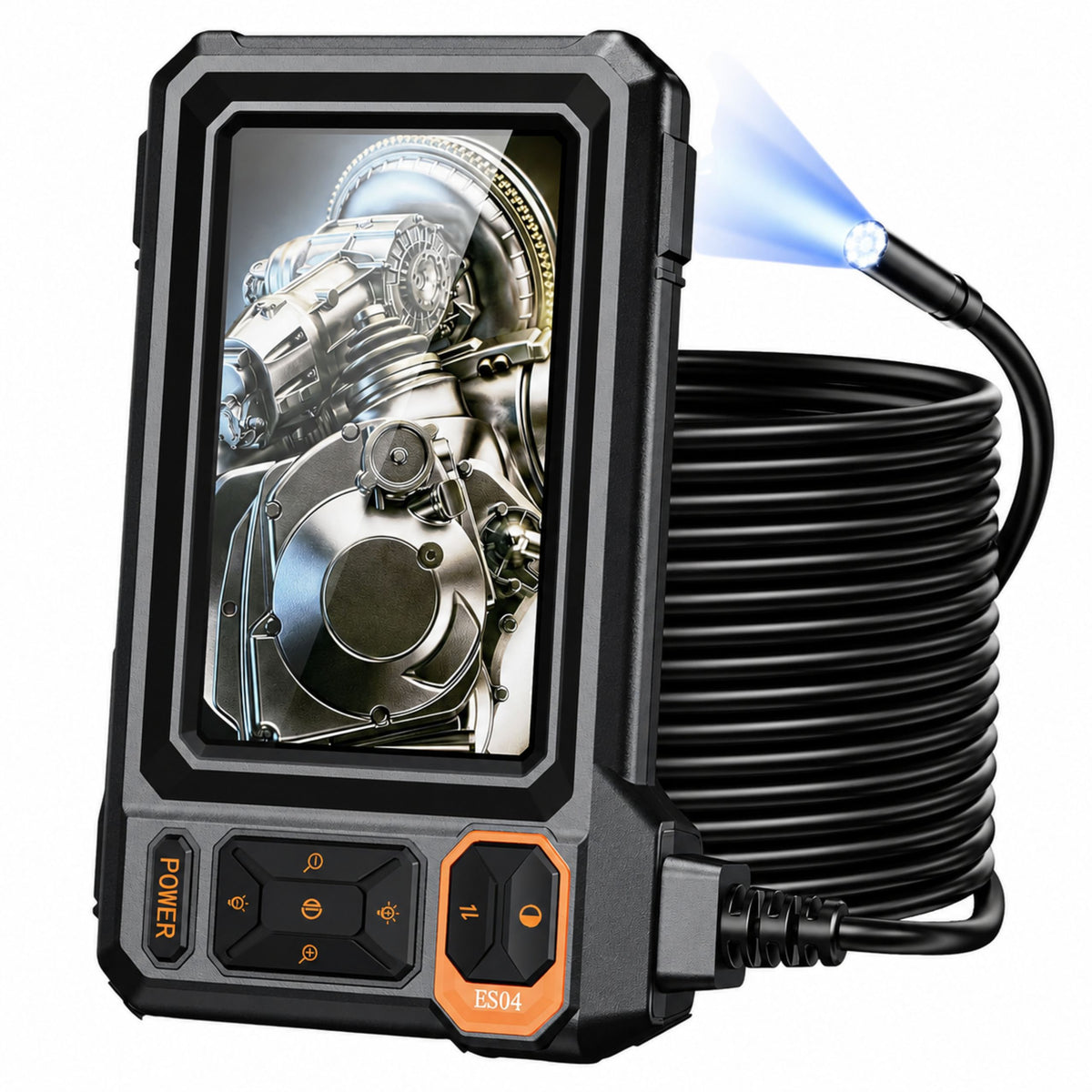 Bedrade endoscoopinspectiecamera 8 leds LCD 4,3 '' Ip67