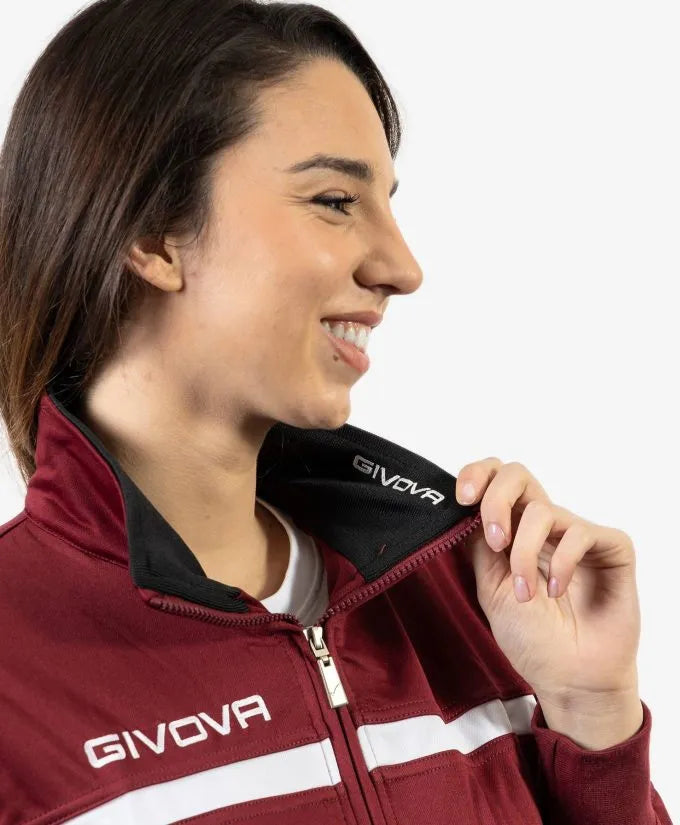 Culaith spóirt givova tuta one full zip red s