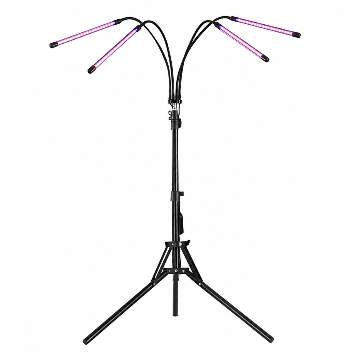 Lampada a LED per coltivare colture e illuminare piante, supporto a 4 pannelli, telecomando