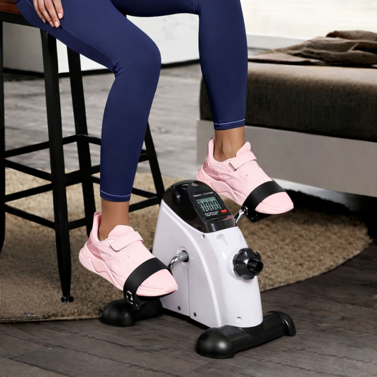 Mini Motionscykel Rehabiliteringscykel Lcd Trainer för armar och ben