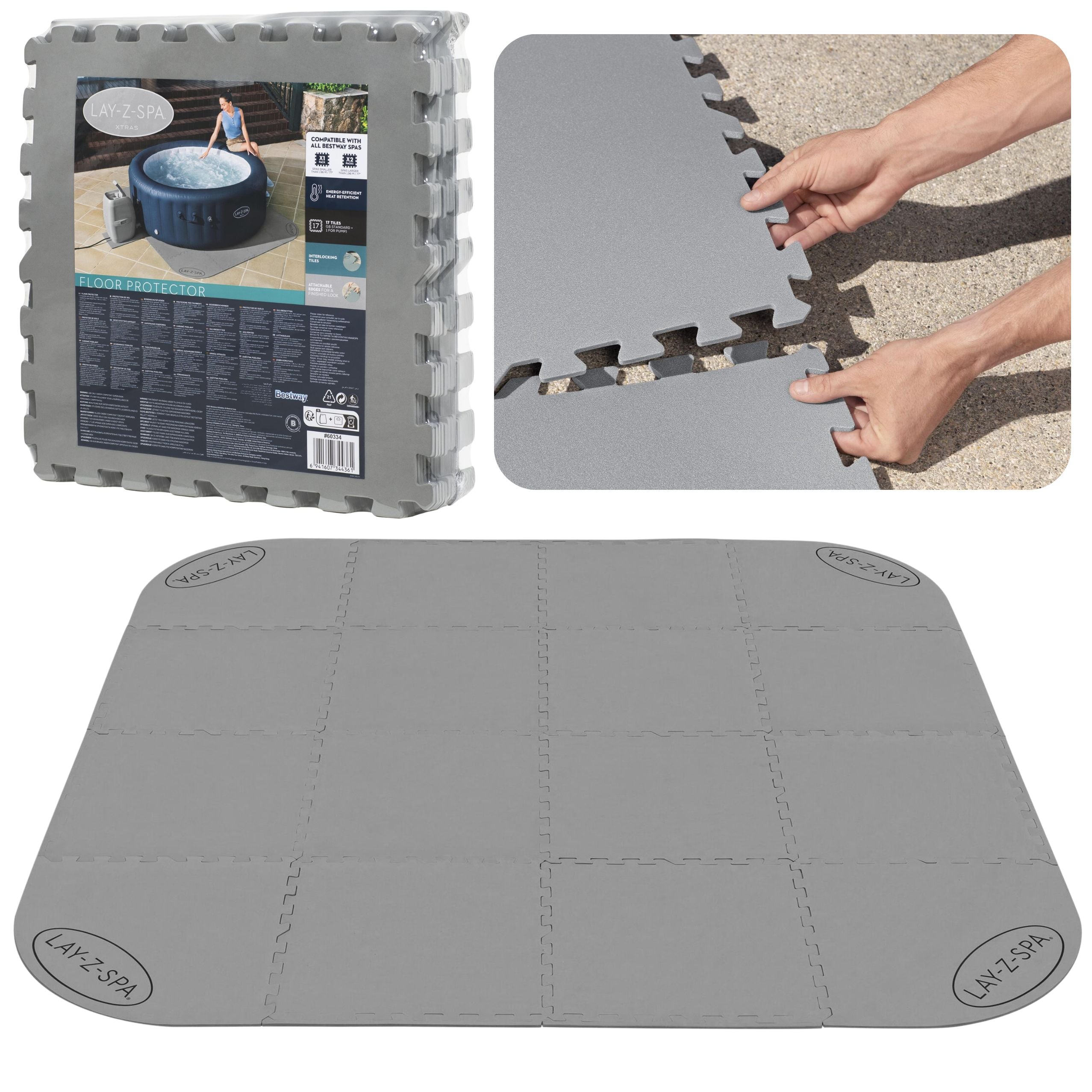 Lay-z-spa Foam Mat For Spa Pools 196 X 196 Cm Bestway 60334