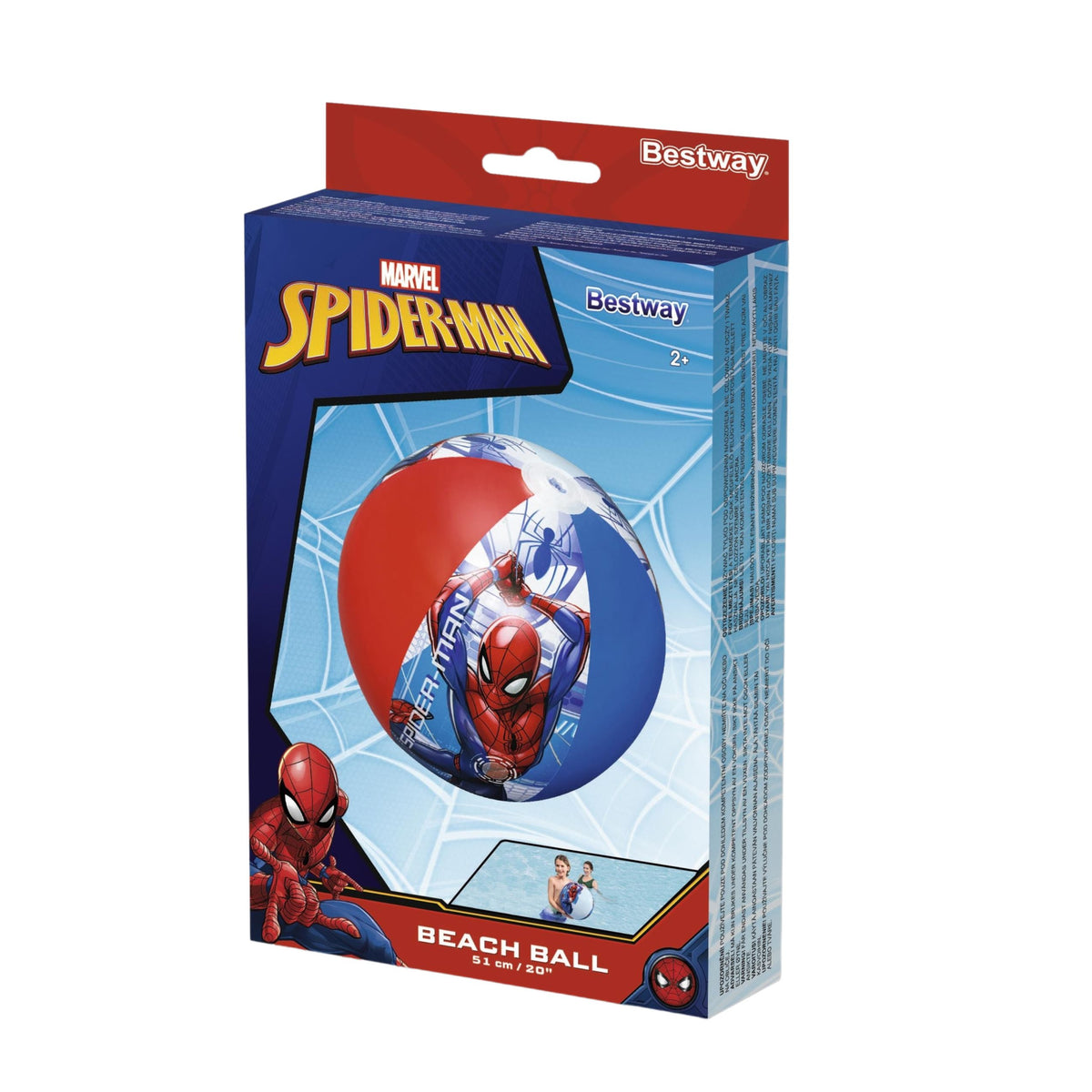 Pallone da spiaggia gonfiabile Marvel Spider-man 51 cm Bestway 98002